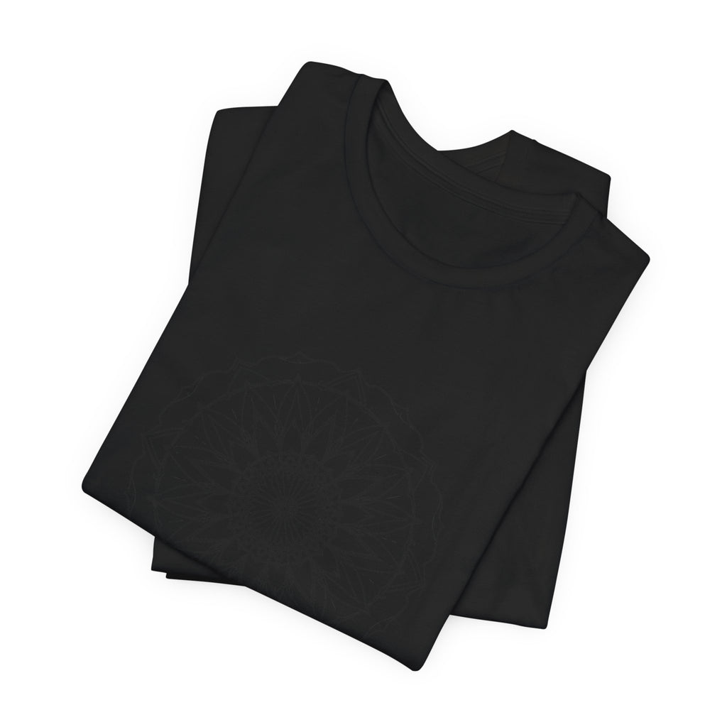Mandala 6 Distressed T-Shirt | Spiritual Mandala Shirt — Sacred Geometry Gift Tee