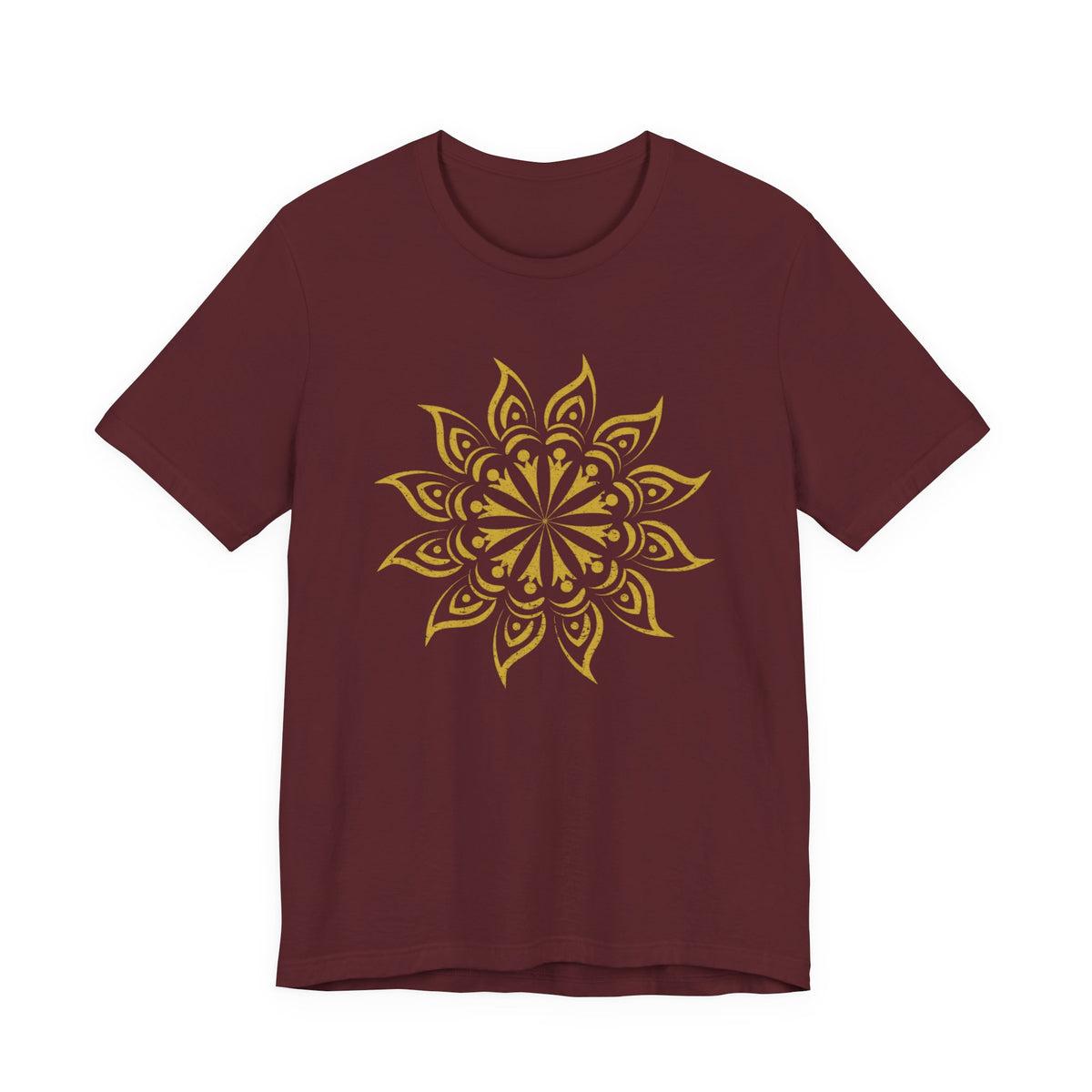 Mandala 2 Distressed T-Shirt | Spiritual Mandala Shirt — Sacred Geometry Gift Tee