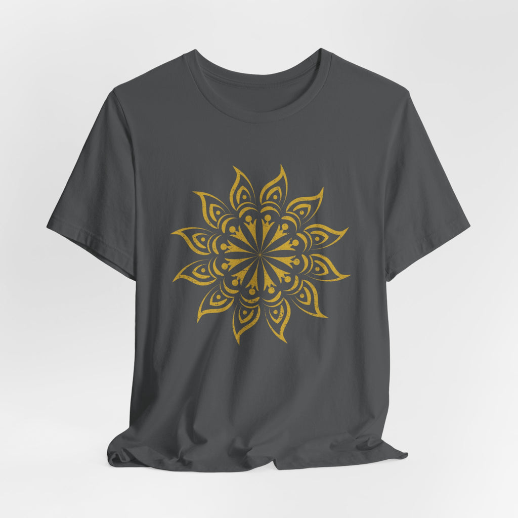 Mandala 2 Distressed T-Shirt | Spiritual Mandala Shirt — Sacred Geometry Gift Tee