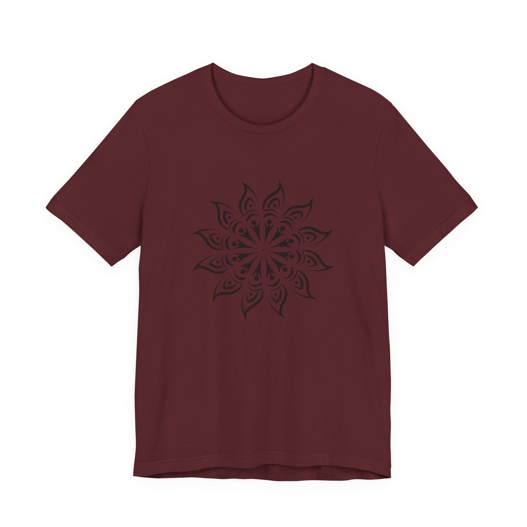Mandala 2 Distressed T-Shirt | Spiritual Mandala Shirt — Sacred Geometry Gift Tee