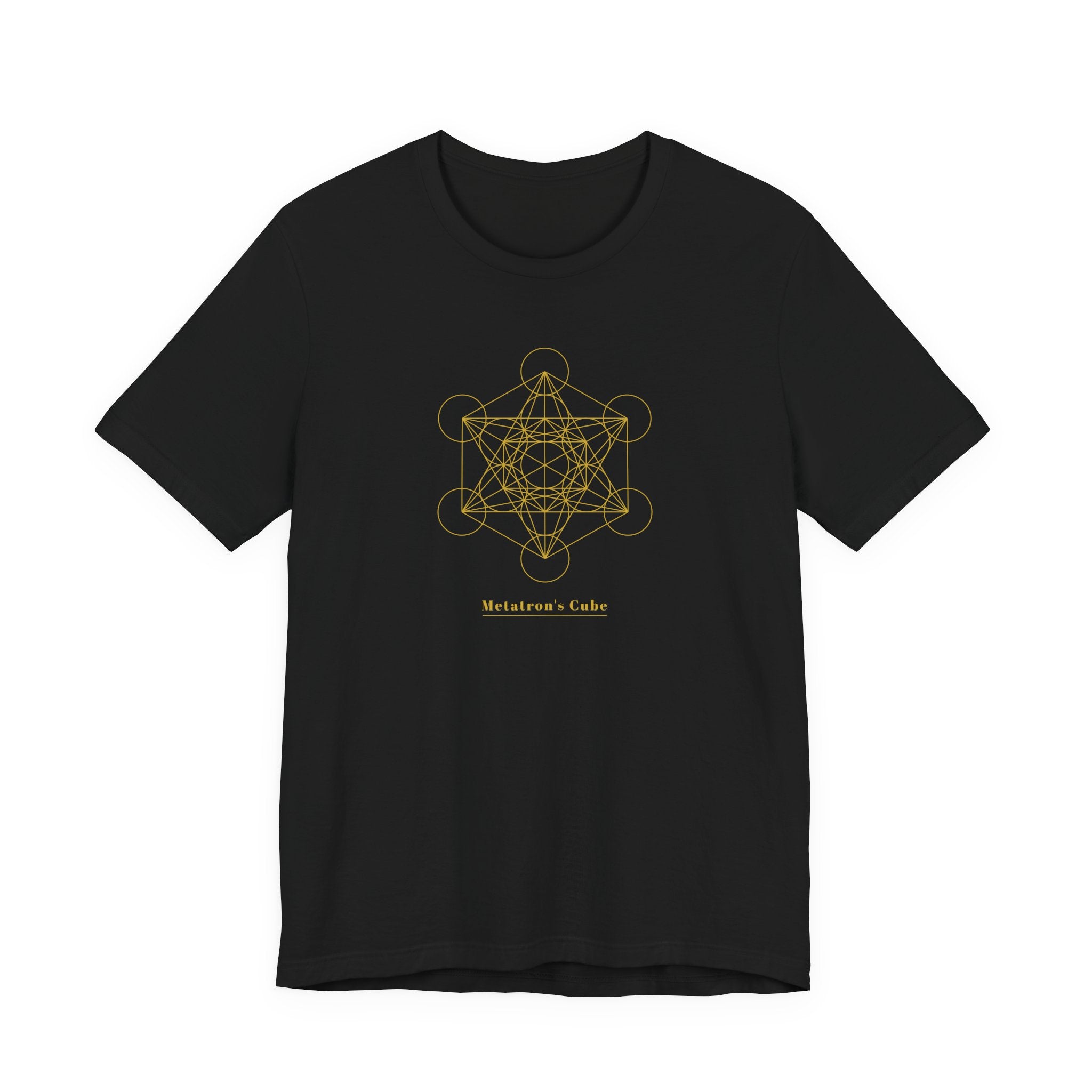 Metatron's Cube Gold Series T-Shirt | Premium Sacred Geometry Shirt — Gold Ink Archangel Tee