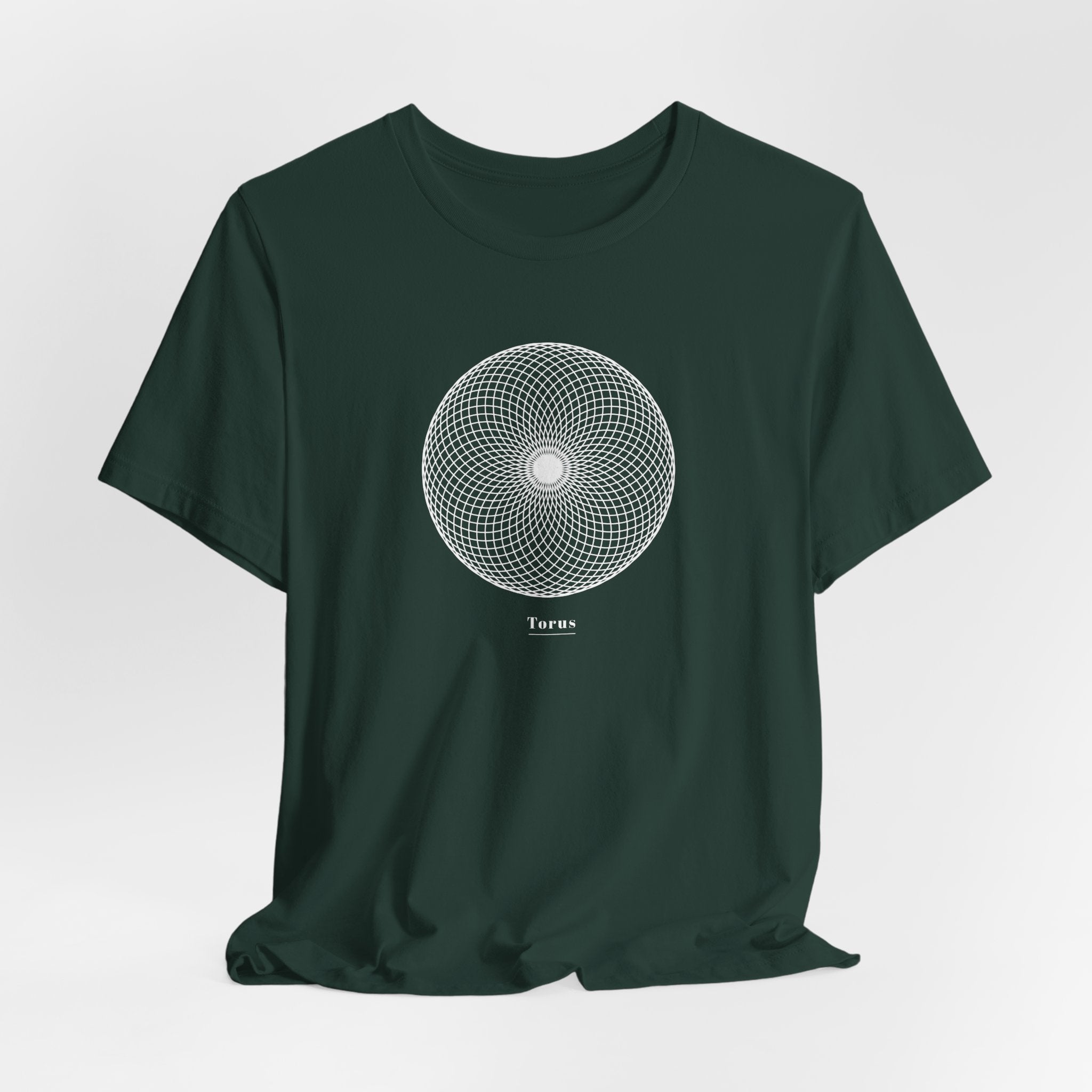 Torus Sacred Geometry T-Shirt | Energy Field Shirt — Spiritual Physics Tee Toroidal Flow