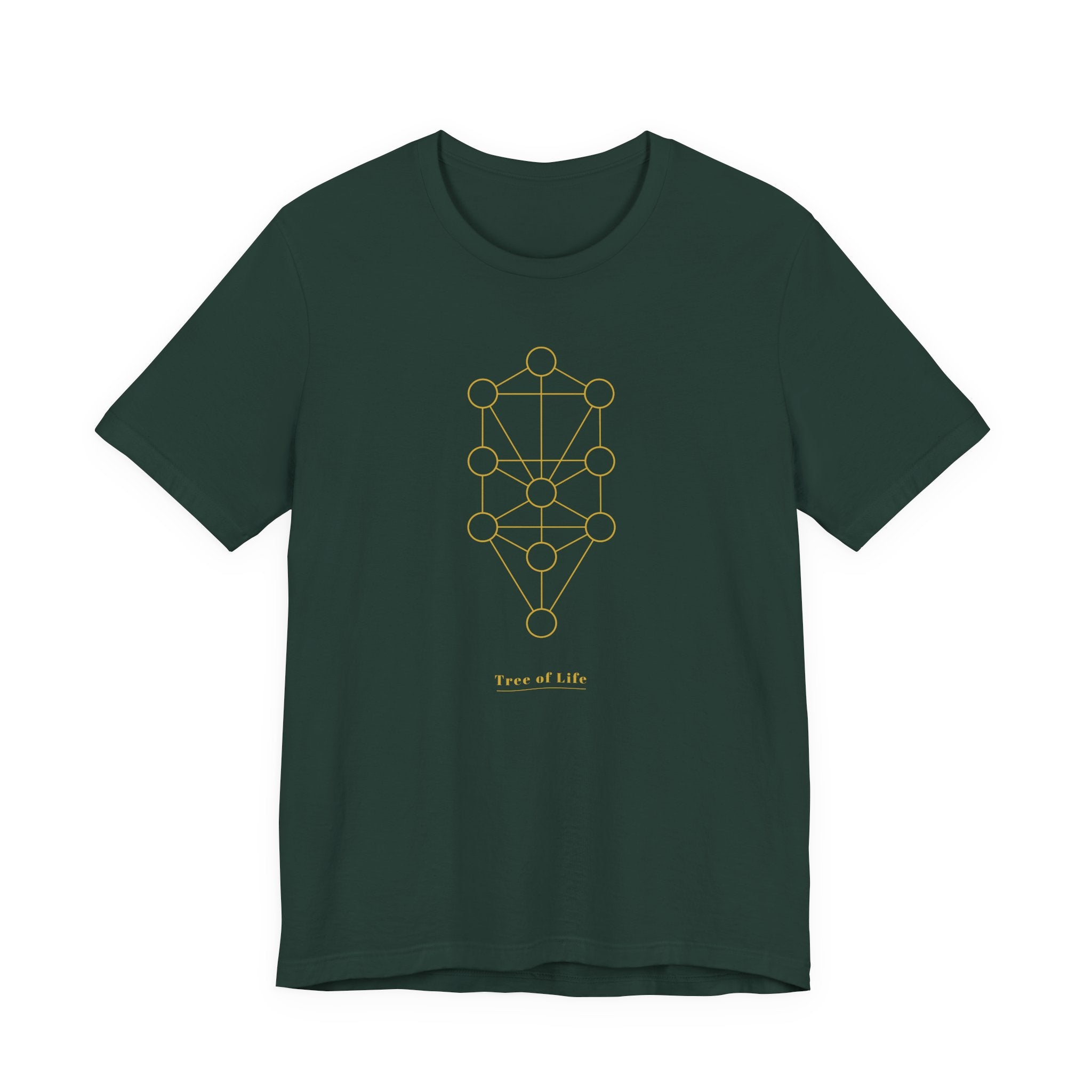 Tree of Life Gold Series T-Shirt | Premium Sacred Geometry Shirt — Gold Ink Spiritual Nature Tee