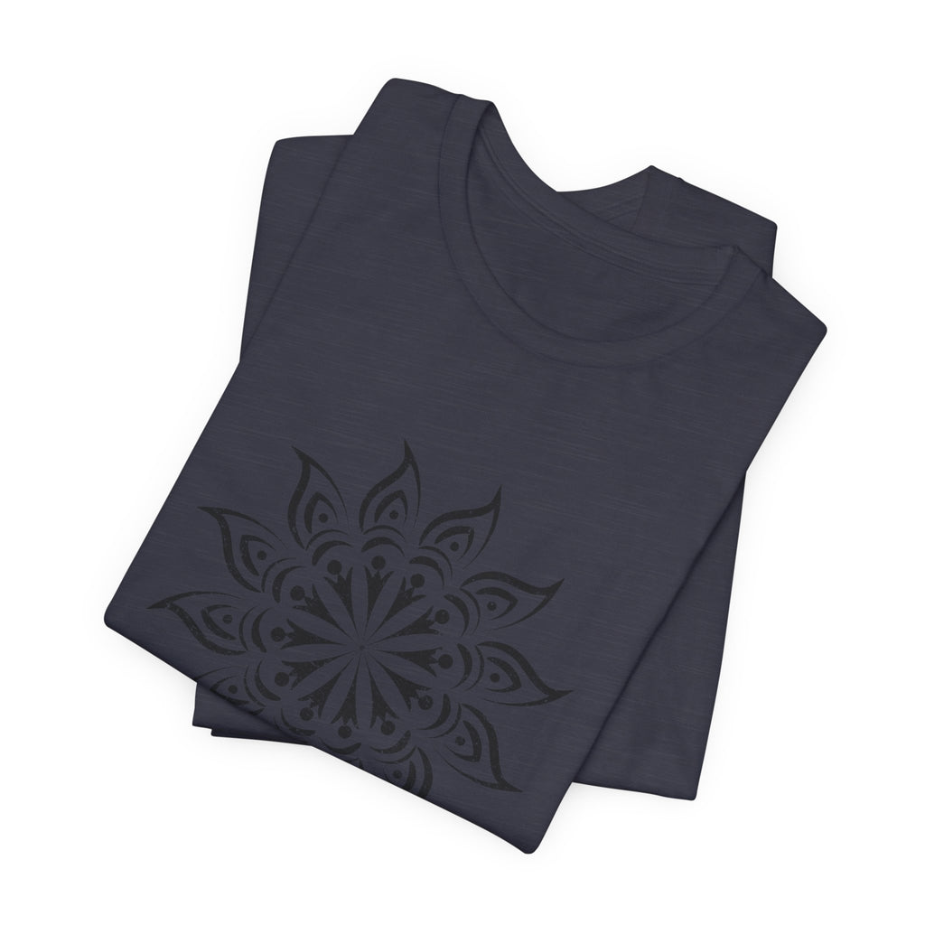 Mandala 2 Distressed T-Shirt | Spiritual Mandala Shirt — Sacred Geometry Gift Tee