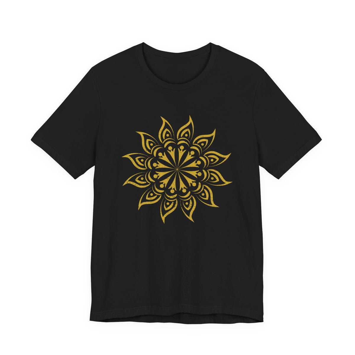 Mandala 2 Distressed T-Shirt | Spiritual Mandala Shirt — Sacred Geometry Gift Tee