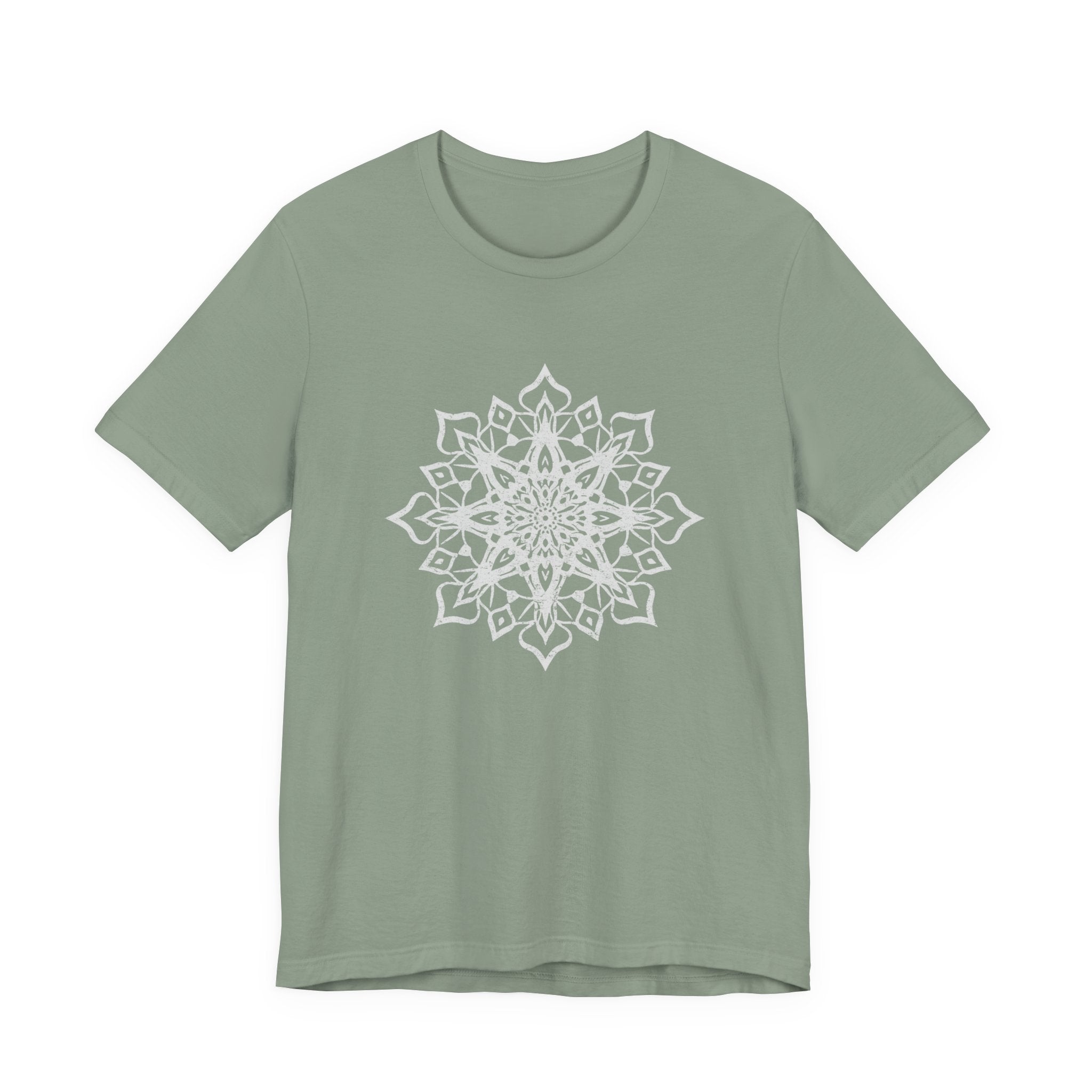 Mandala 1 Distressed T-Shirt | Spiritual Mandala Shirt — Sacred Geometry Gift Tee
