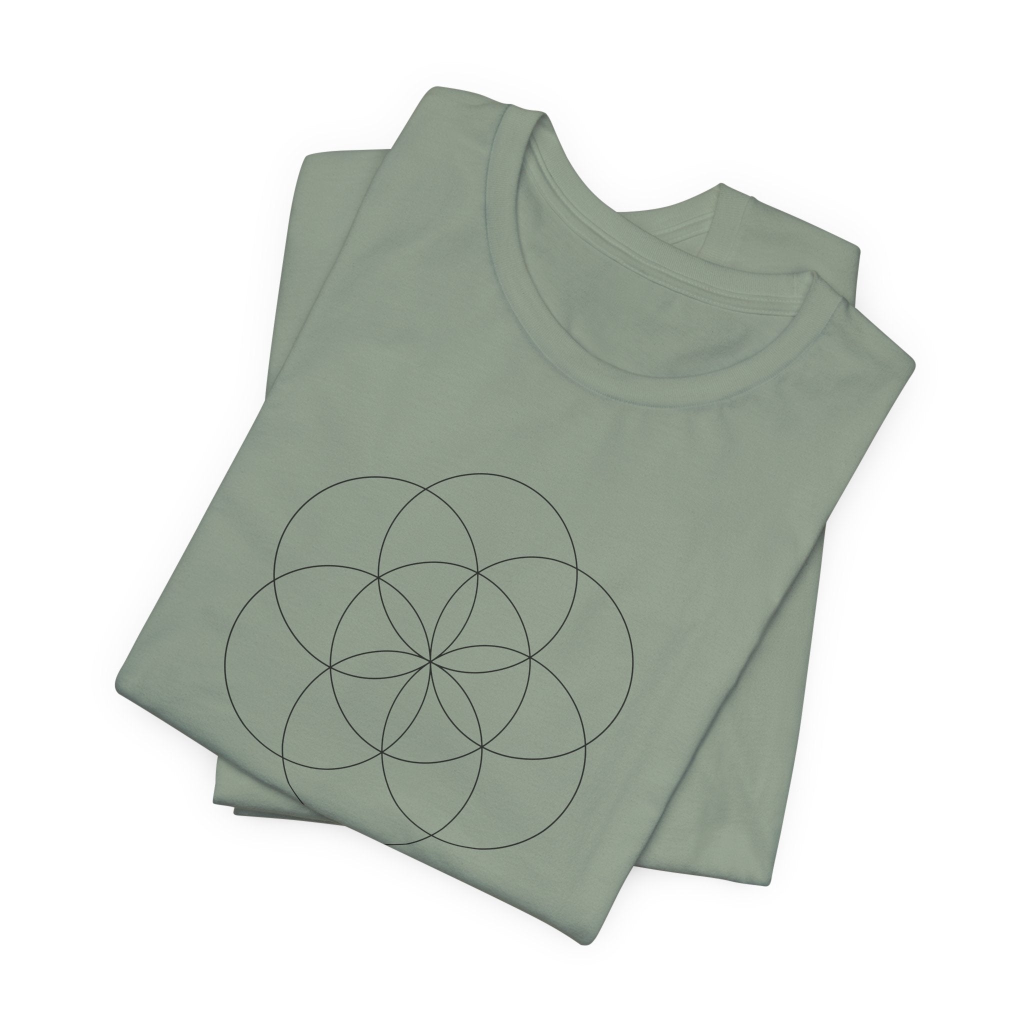 Seed of Life Sacred Geometry T-Shirt | Creation Symbol Shirt — Spiritual Gift Flower of Life Tee