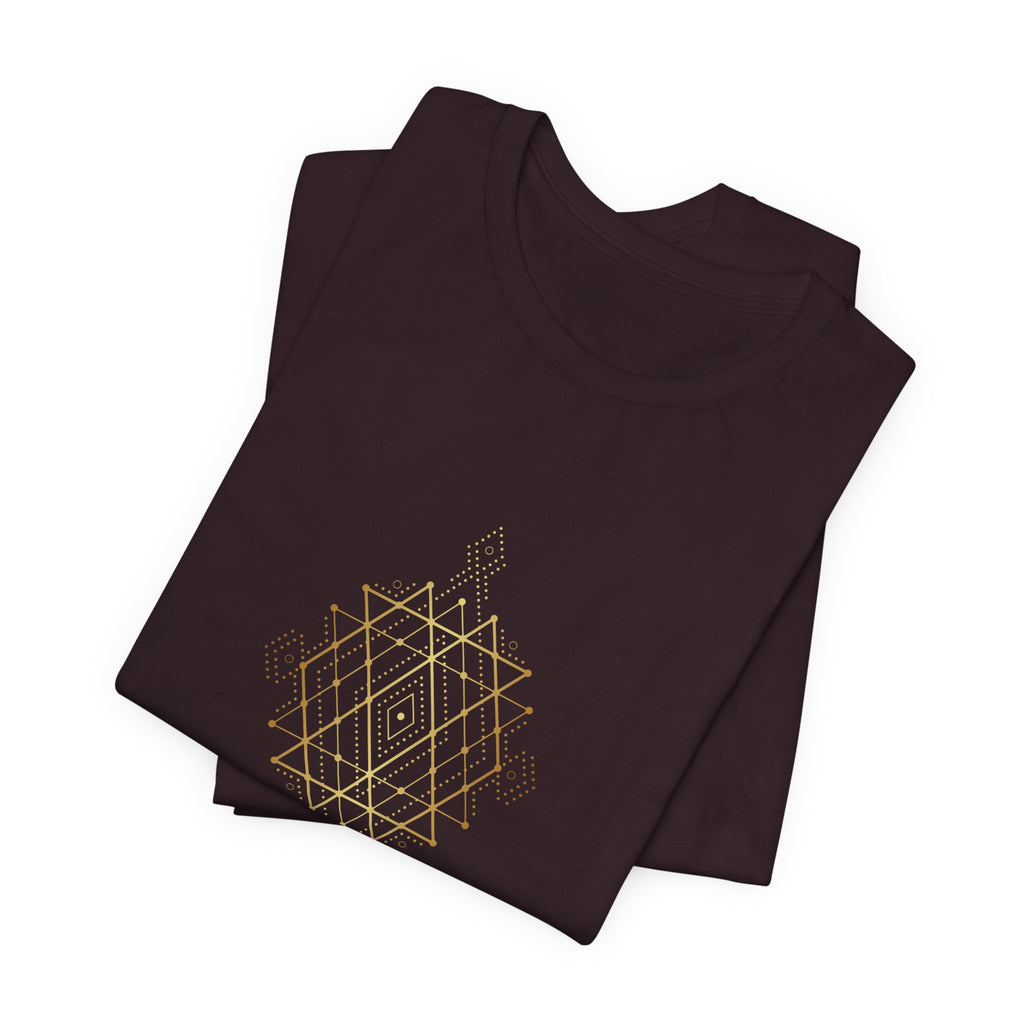 Intersecting Triangles Sacred Geometry T-Shirt | Spiritual Shirt — Sacred Math Cosmic Tee
