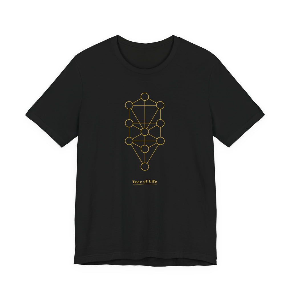 Tree of Life Gold Series T-Shirt | Premium Sacred Geometry Shirt — Gold Ink Spiritual Nature Tee