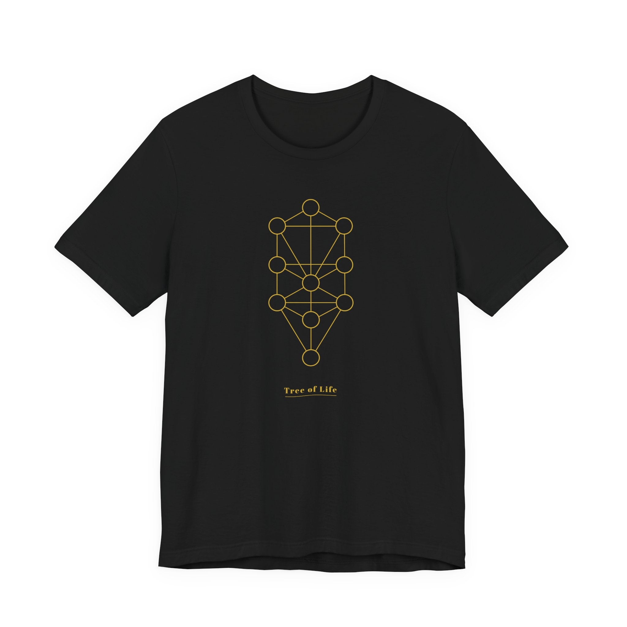 Tree of Life Gold Series T-Shirt | Premium Sacred Geometry Shirt — Gold Ink Spiritual Nature Tee