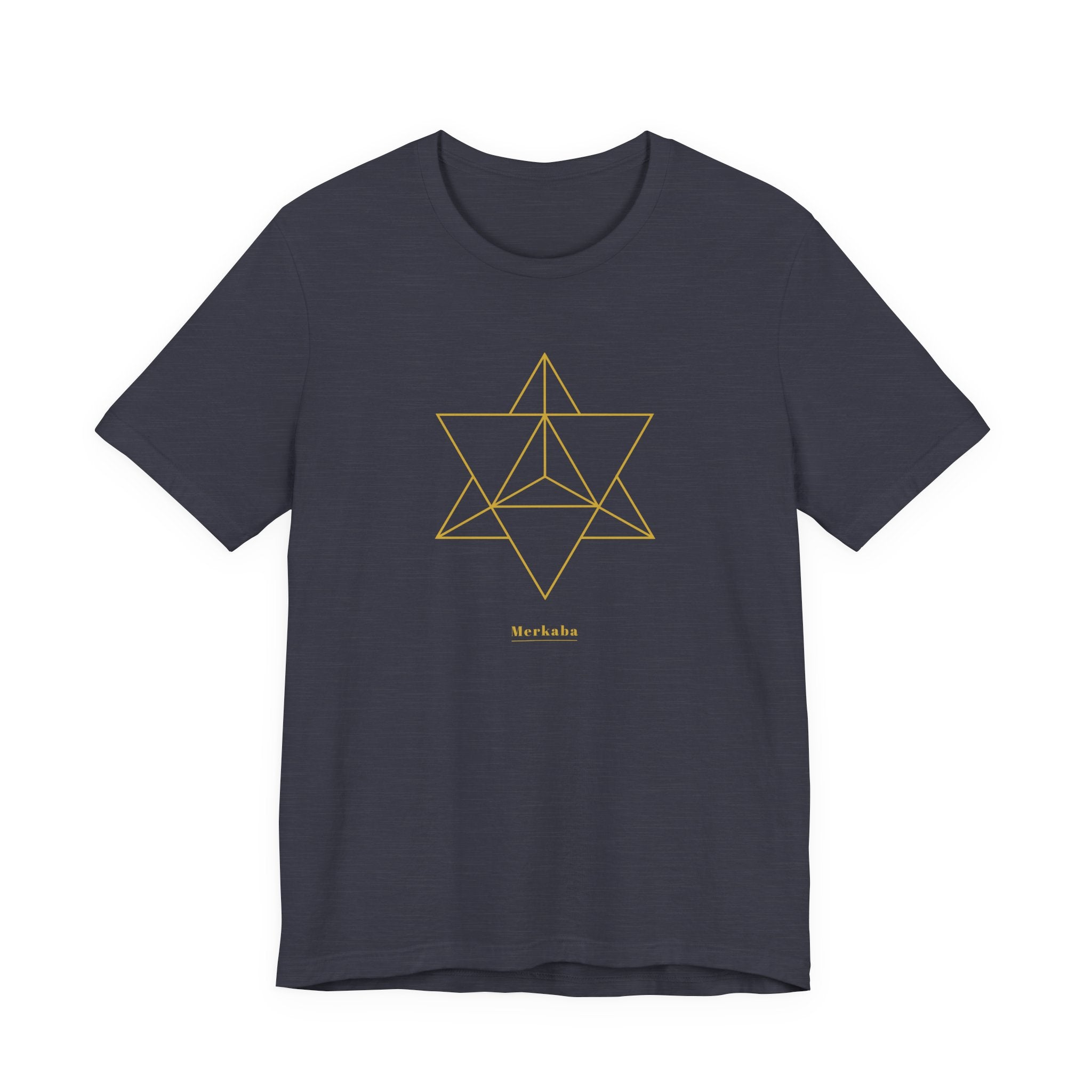 Merkaba Gold Series T-Shirt | Premium Sacred Geometry Shirt — Gold Ink Spiritual Awakening Tee