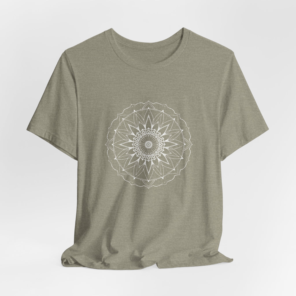 Mandala 6 Distressed T-Shirt | Spiritual Mandala Shirt — Sacred Geometry Gift Tee