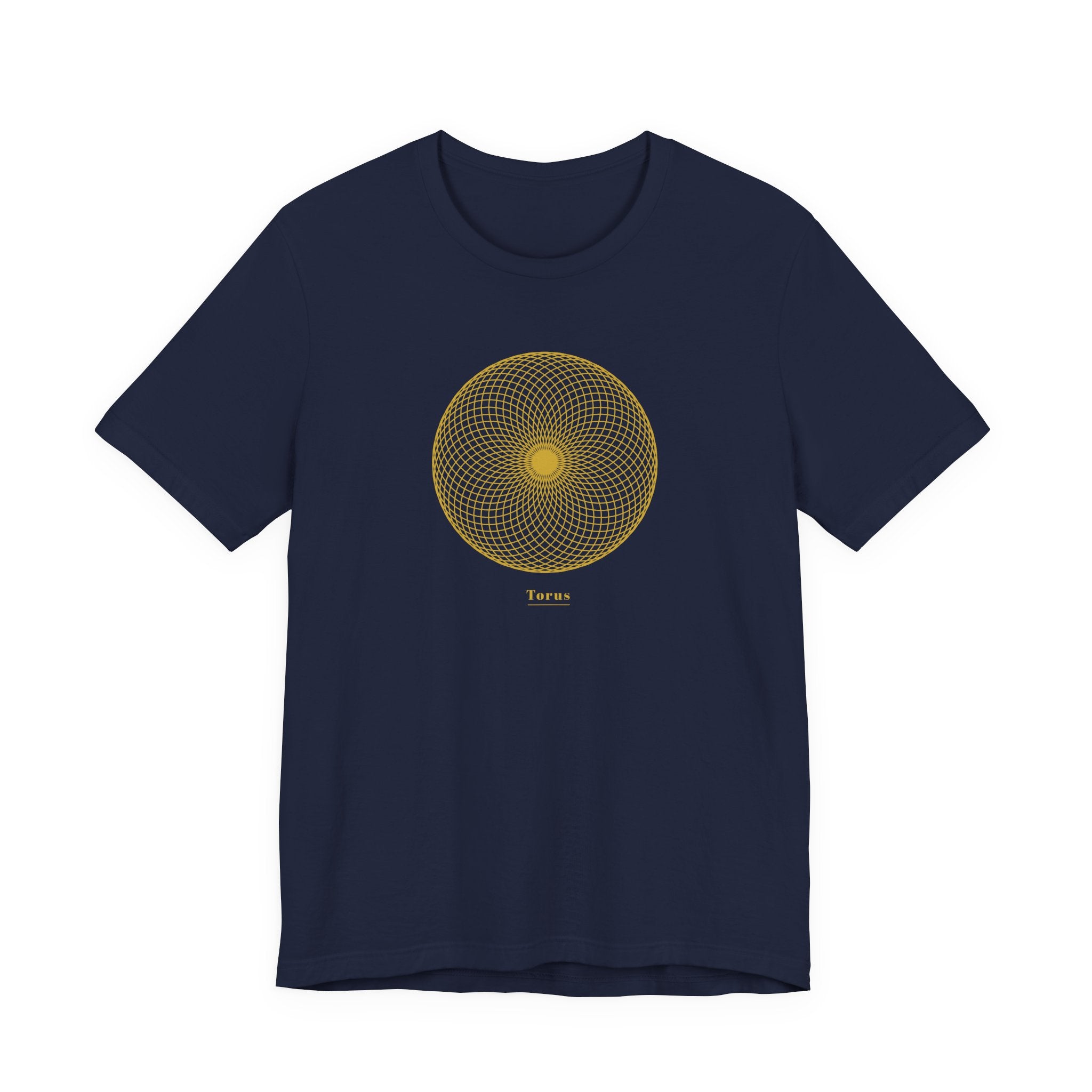 Torus Gold Series T-Shirt | Premium Sacred Geometry Shirt — Gold Ink Energy Field Spiritual Tee