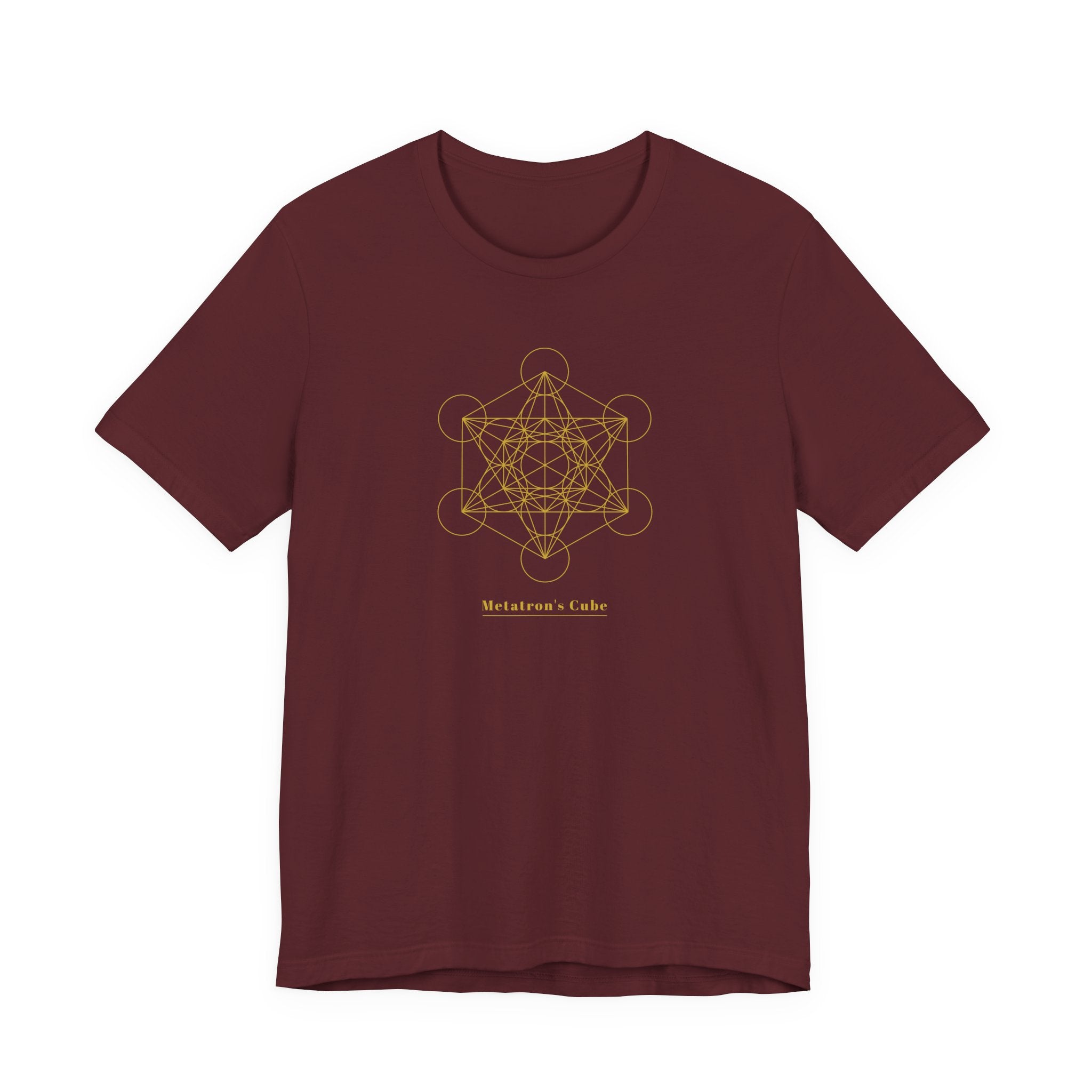 Metatron's Cube Gold Series T-Shirt | Premium Sacred Geometry Shirt — Gold Ink Archangel Tee