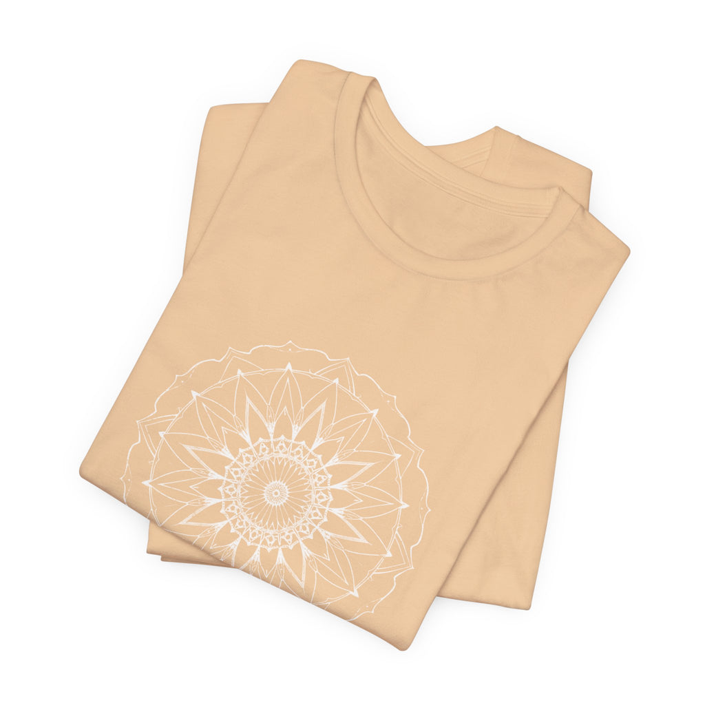 Mandala 6 Distressed T-Shirt | Spiritual Mandala Shirt — Sacred Geometry Gift Tee