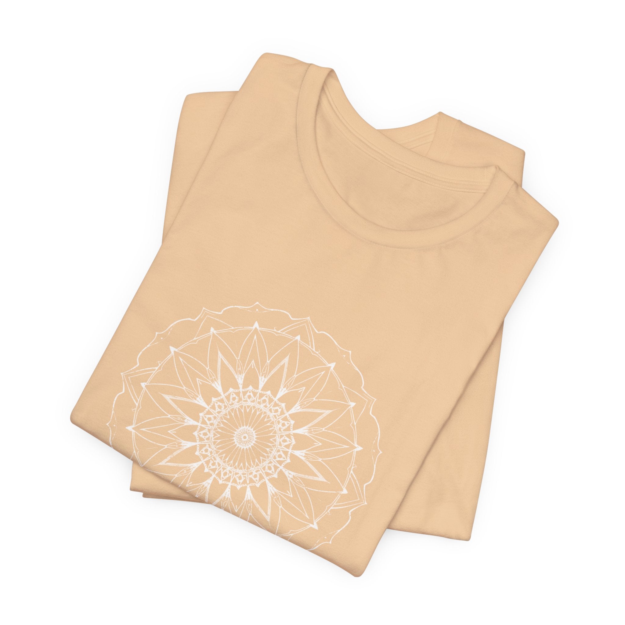 Mandala 6 Distressed T-Shirt | Spiritual Mandala Shirt — Sacred Geometry Gift Tee