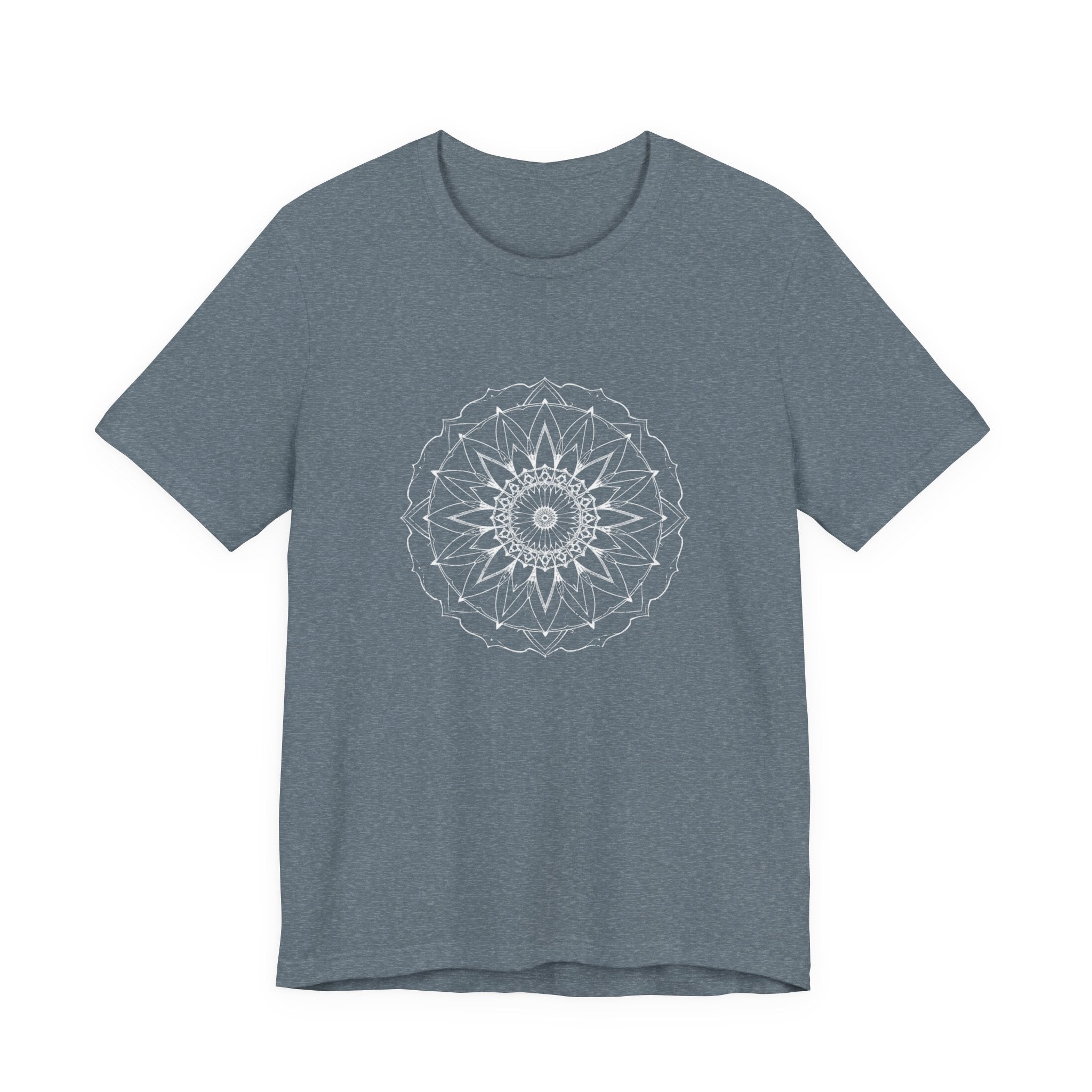 Mandala 6 Distressed T-Shirt | Spiritual Mandala Shirt — Sacred Geometry Gift Tee