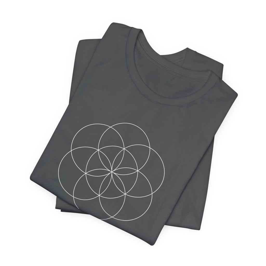 Seed of Life Sacred Geometry T-Shirt | Creation Symbol Shirt — Spiritual Gift Flower of Life Tee