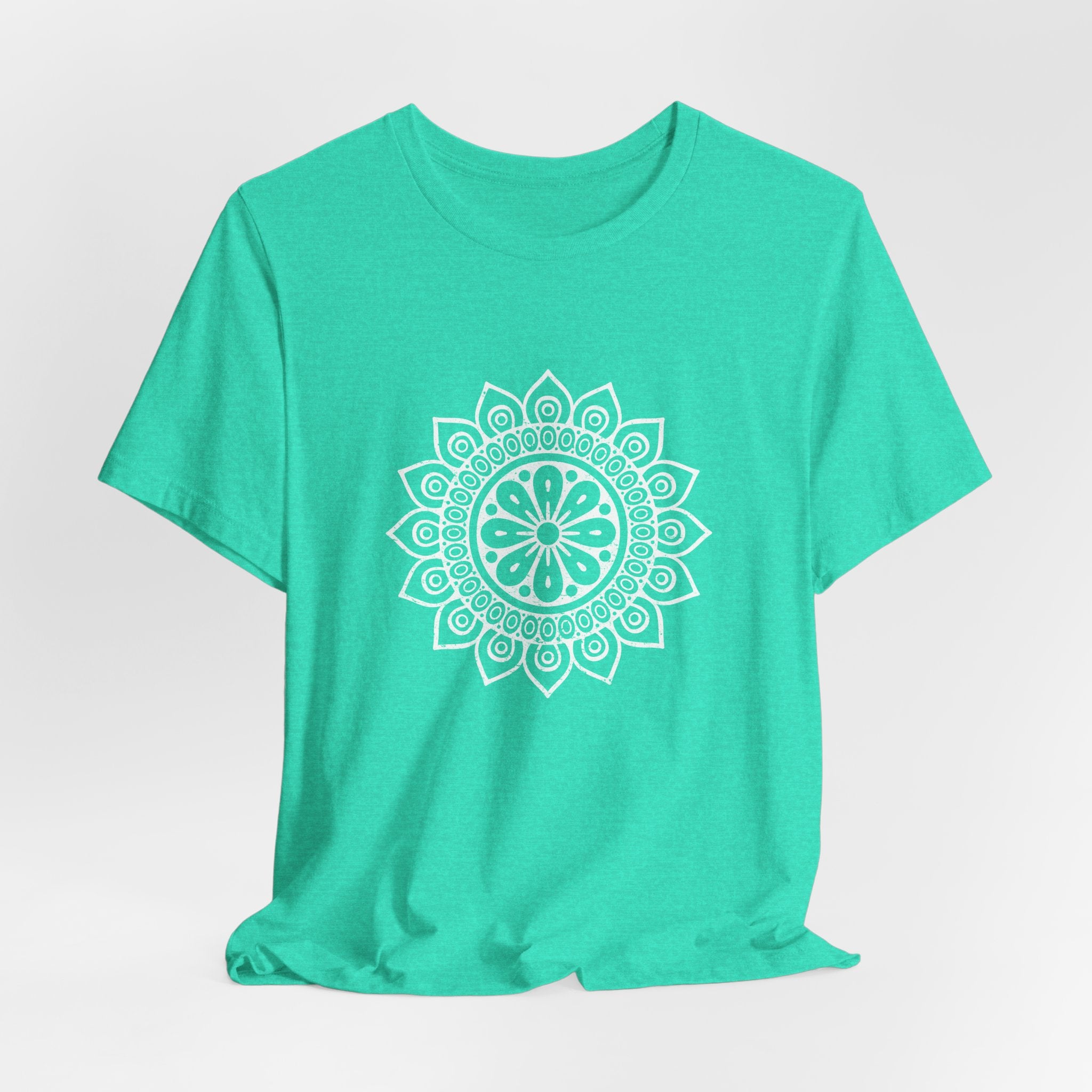 Mandala 8 Distressed T-Shirt | Spiritual Mandala Shirt — Sacred Geometry Gift Tee