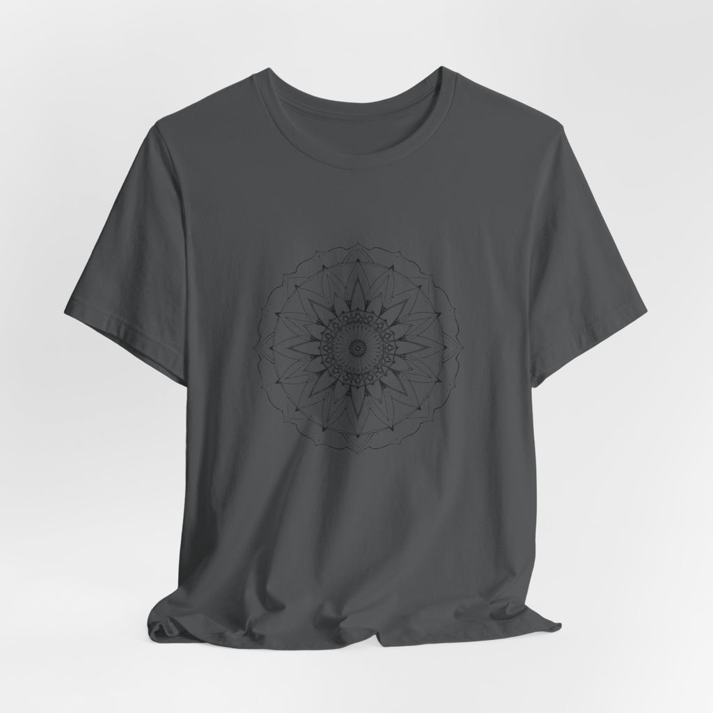 Mandala 6 Distressed T-Shirt | Spiritual Mandala Shirt — Sacred Geometry Gift Tee