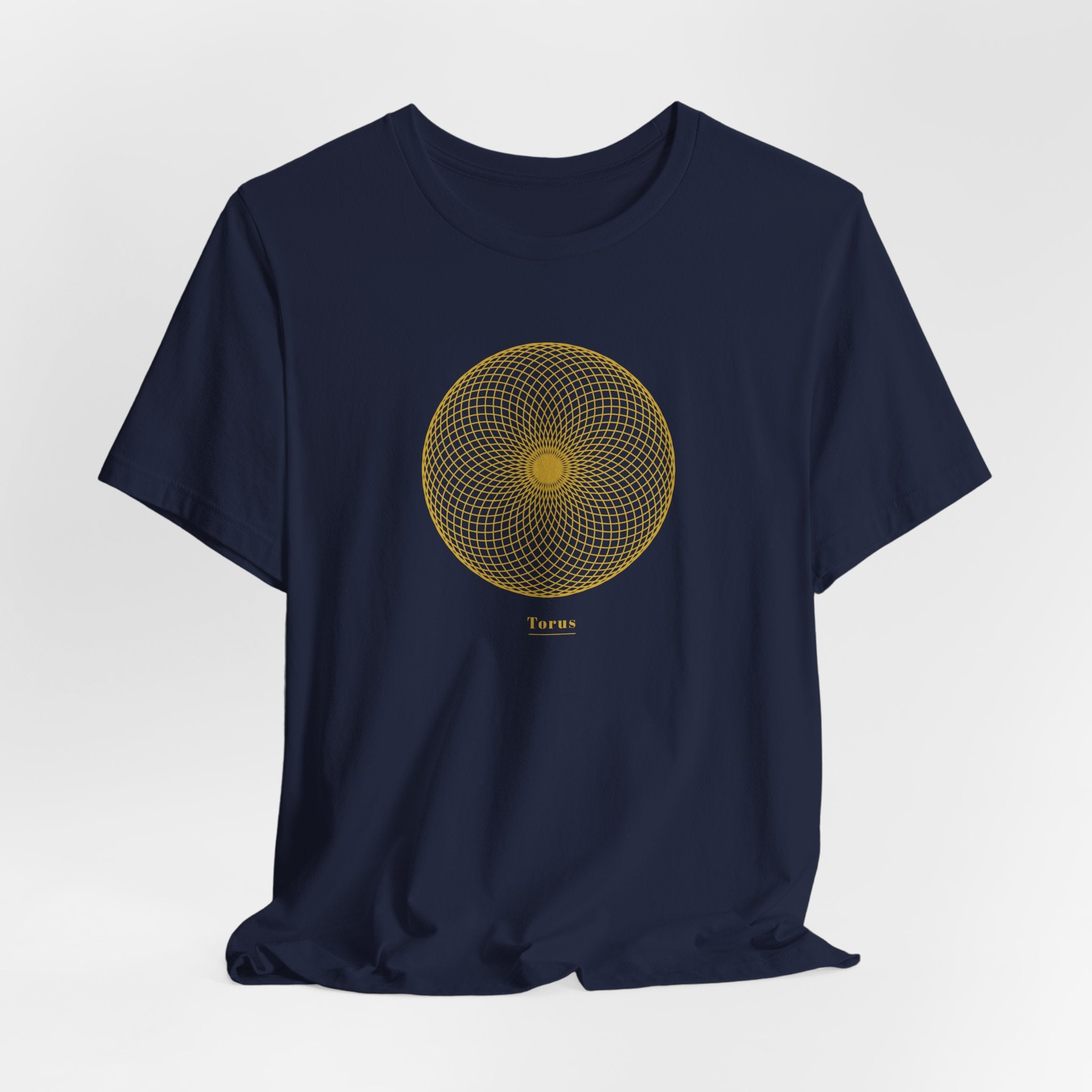 Torus Gold Series T-Shirt | Premium Sacred Geometry Shirt — Gold Ink Energy Field Spiritual Tee