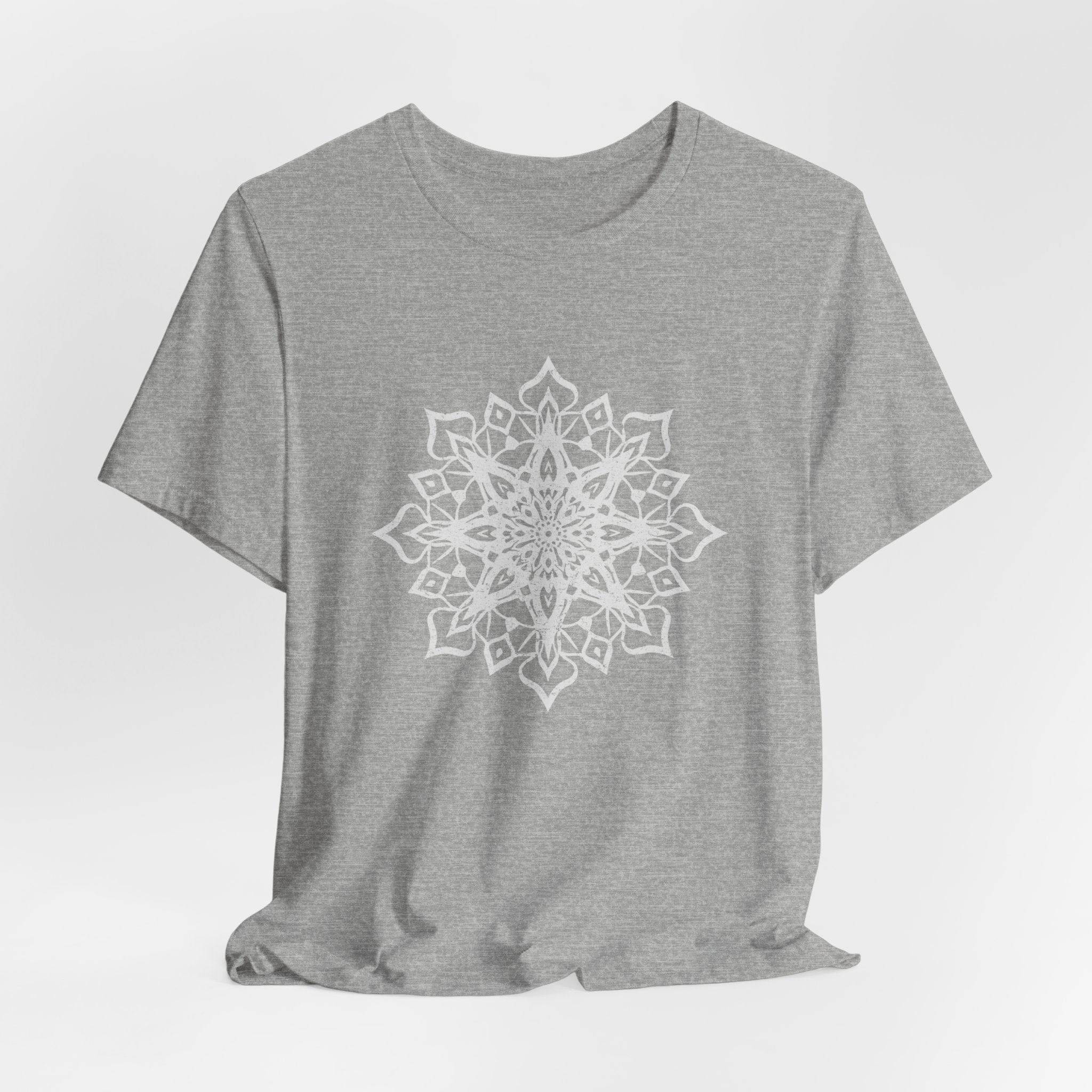 Mandala 1 Distressed T-Shirt | Spiritual Mandala Shirt — Sacred Geometry Gift Tee