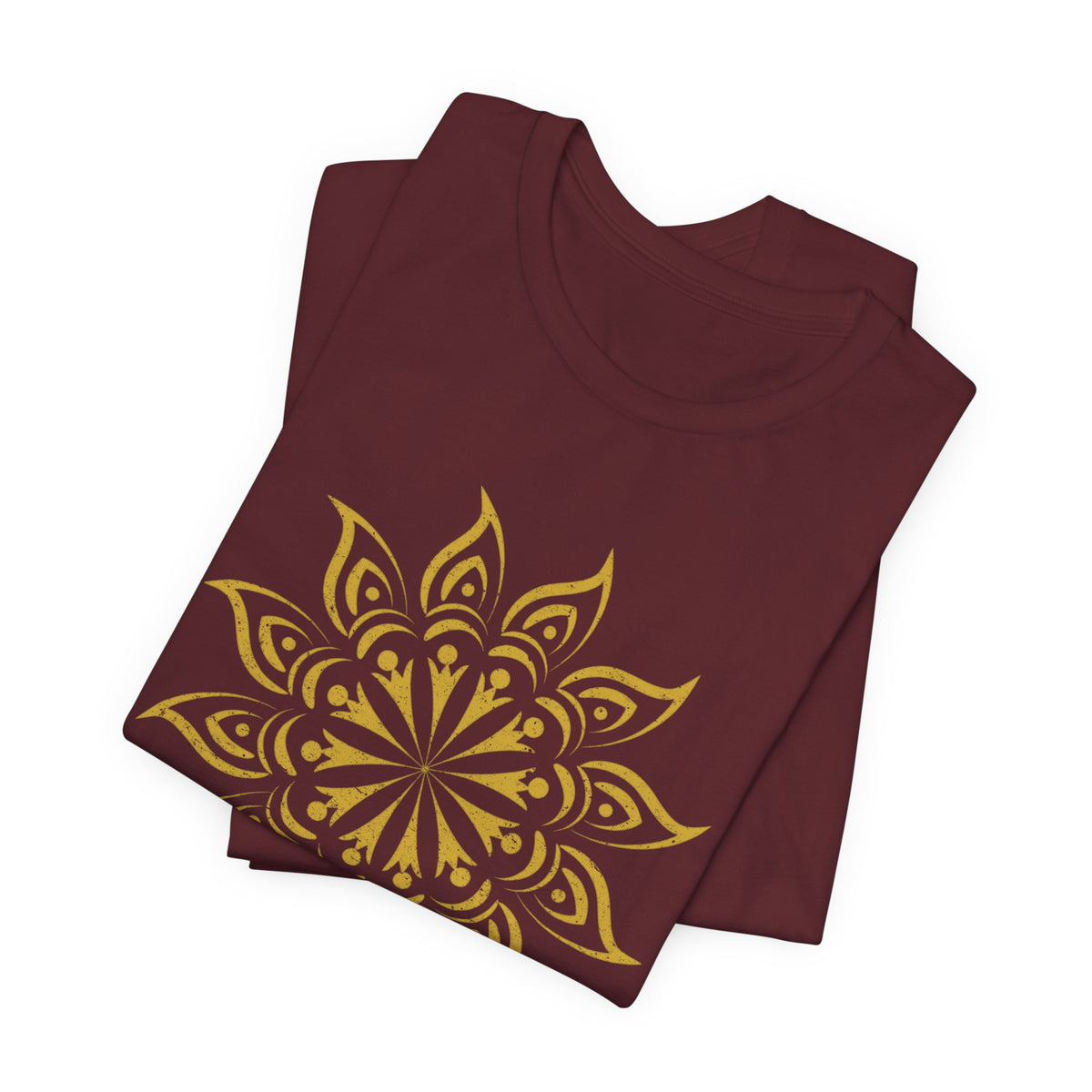 Mandala 2 Distressed T-Shirt | Spiritual Mandala Shirt — Sacred Geometry Gift Tee