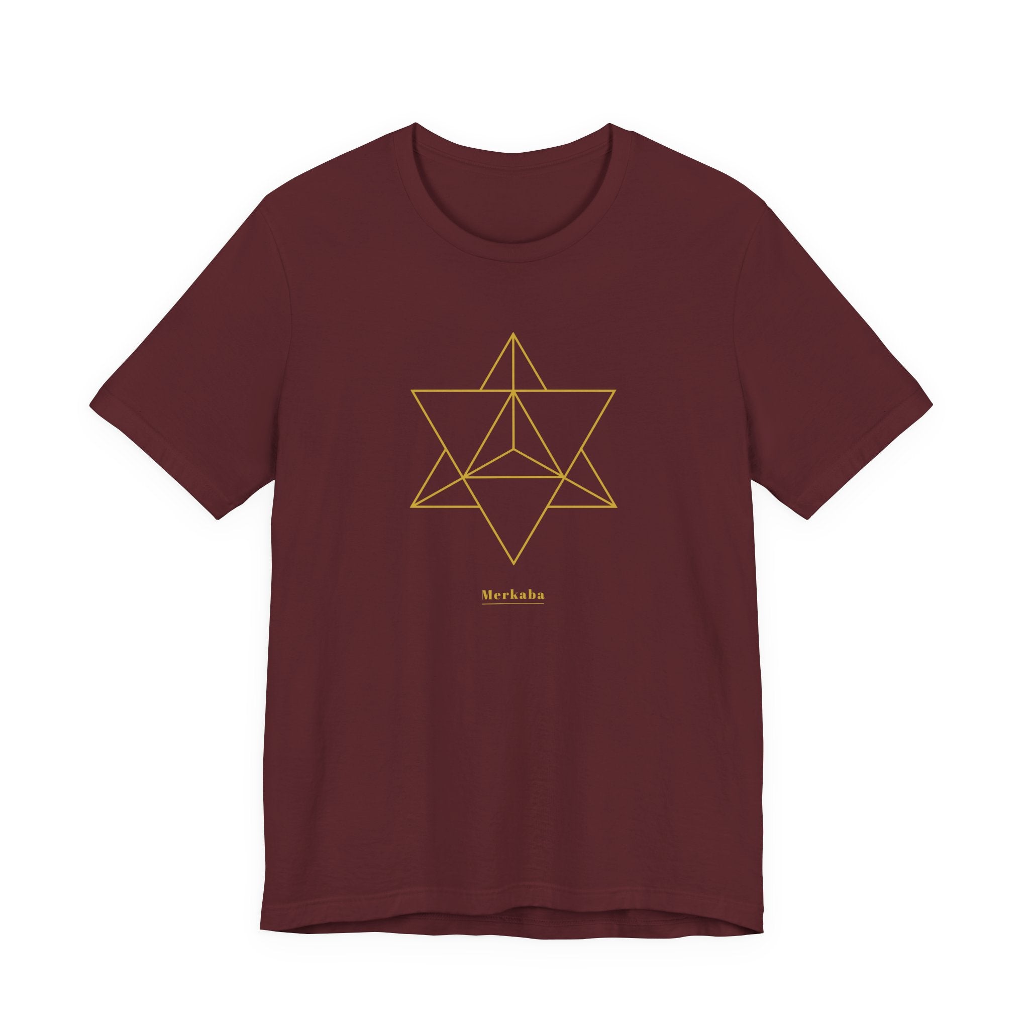 Merkaba Gold Series T-Shirt | Premium Sacred Geometry Shirt — Gold Ink Spiritual Awakening Tee