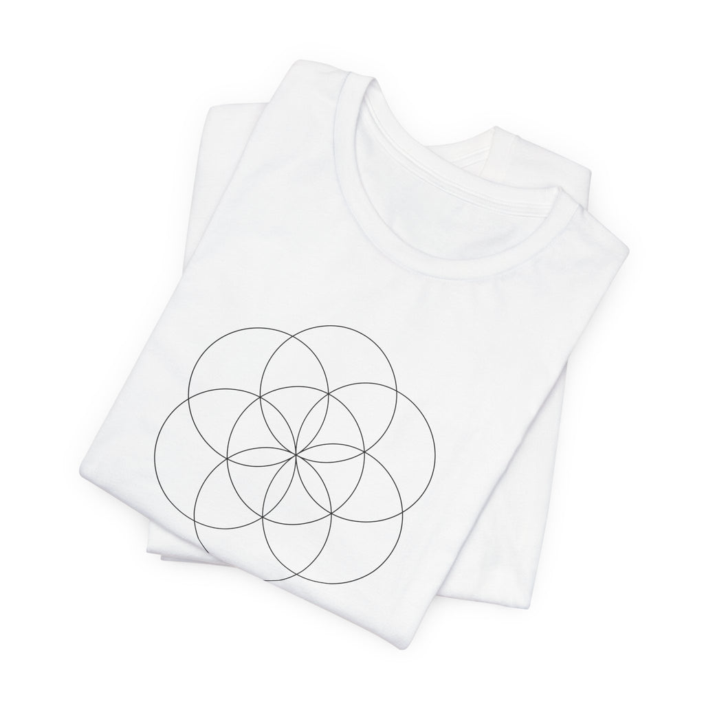 Seed of Life Sacred Geometry T-Shirt | Creation Symbol Shirt — Spiritual Gift Flower of Life Tee
