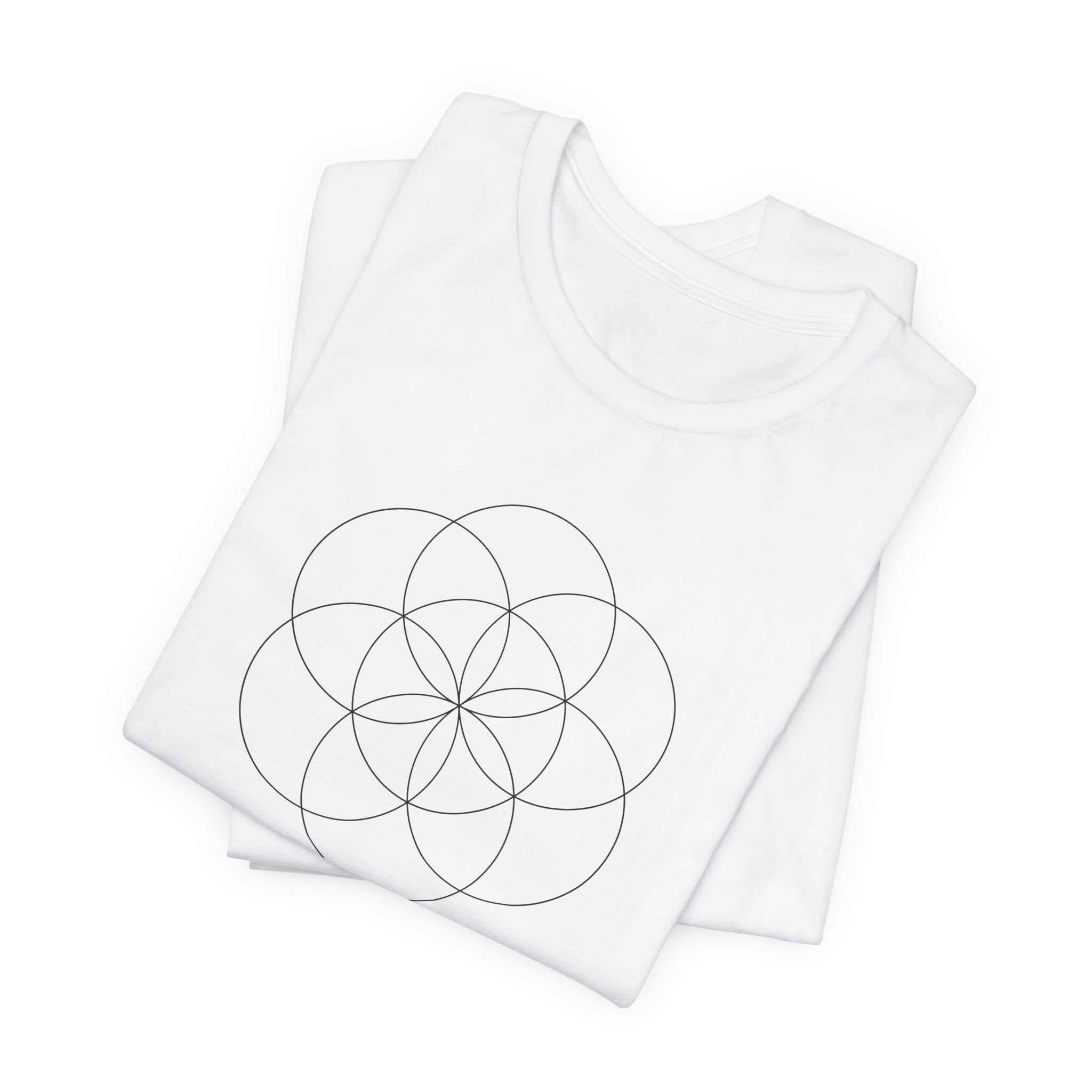Seed of Life Sacred Geometry T-Shirt | Creation Symbol Shirt — Spiritual Gift Flower of Life Tee