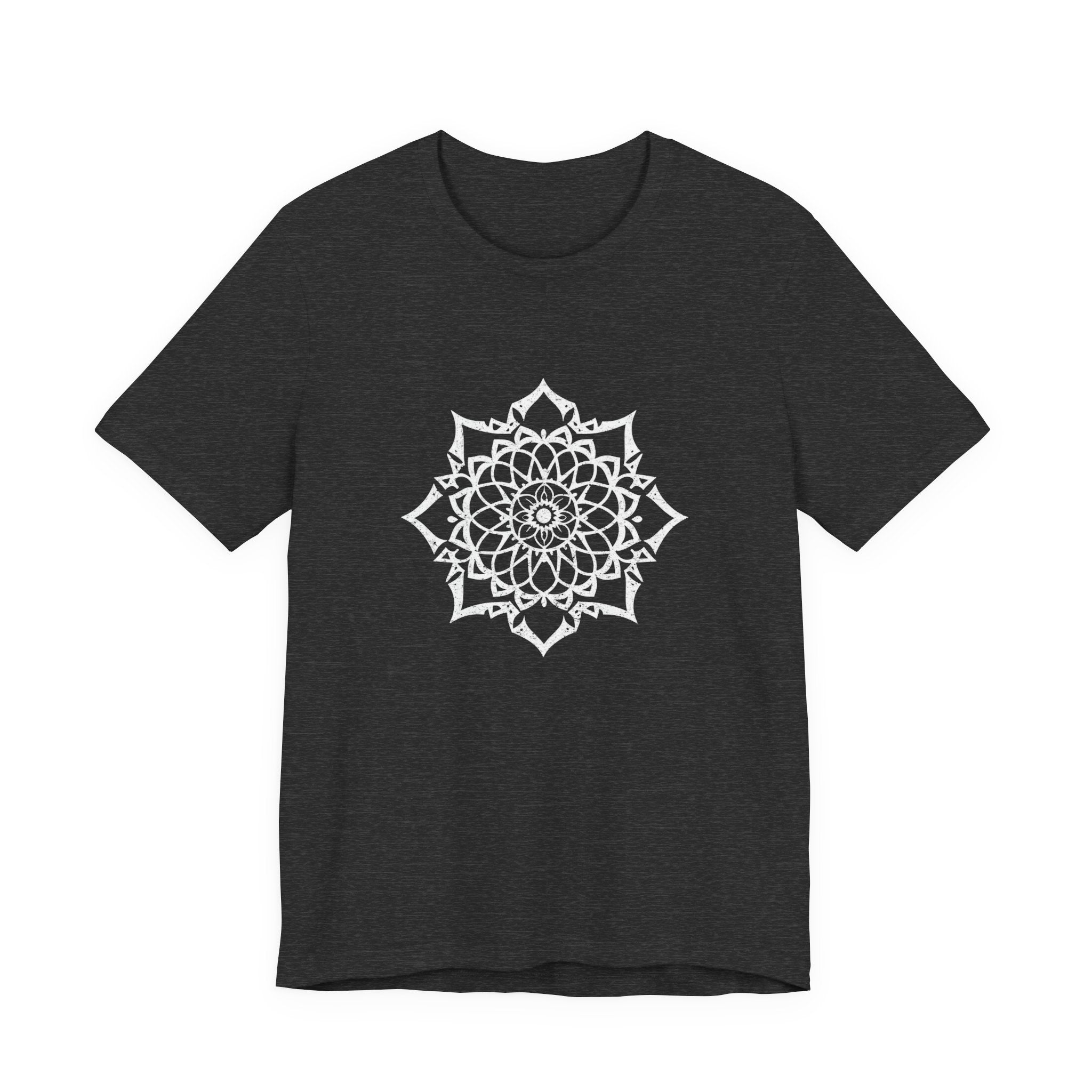 Mandala 3 Distressed T-Shirt | Spiritual Mandala Shirt — Sacred Geometry Gift Tee