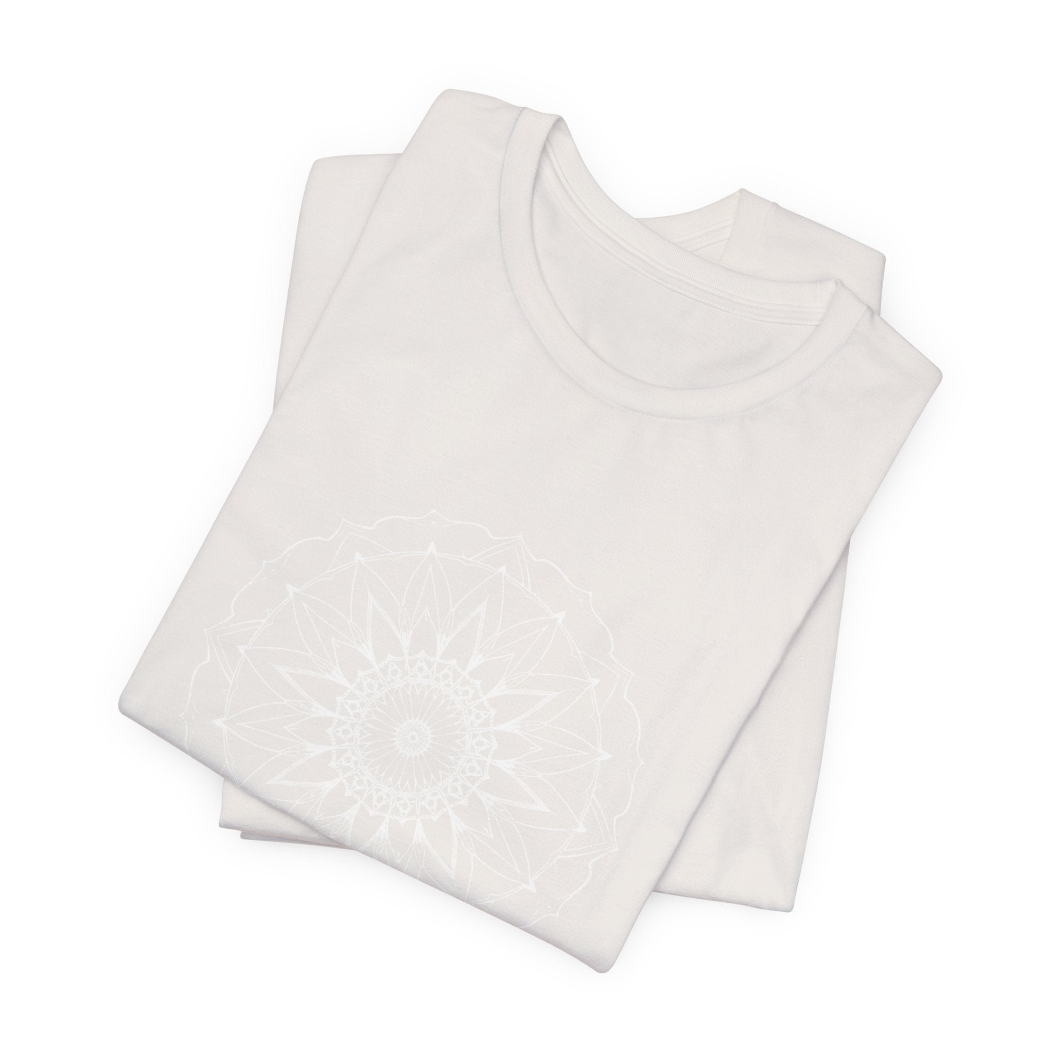 Mandala 6 Distressed T-Shirt | Spiritual Mandala Shirt — Sacred Geometry Gift Tee