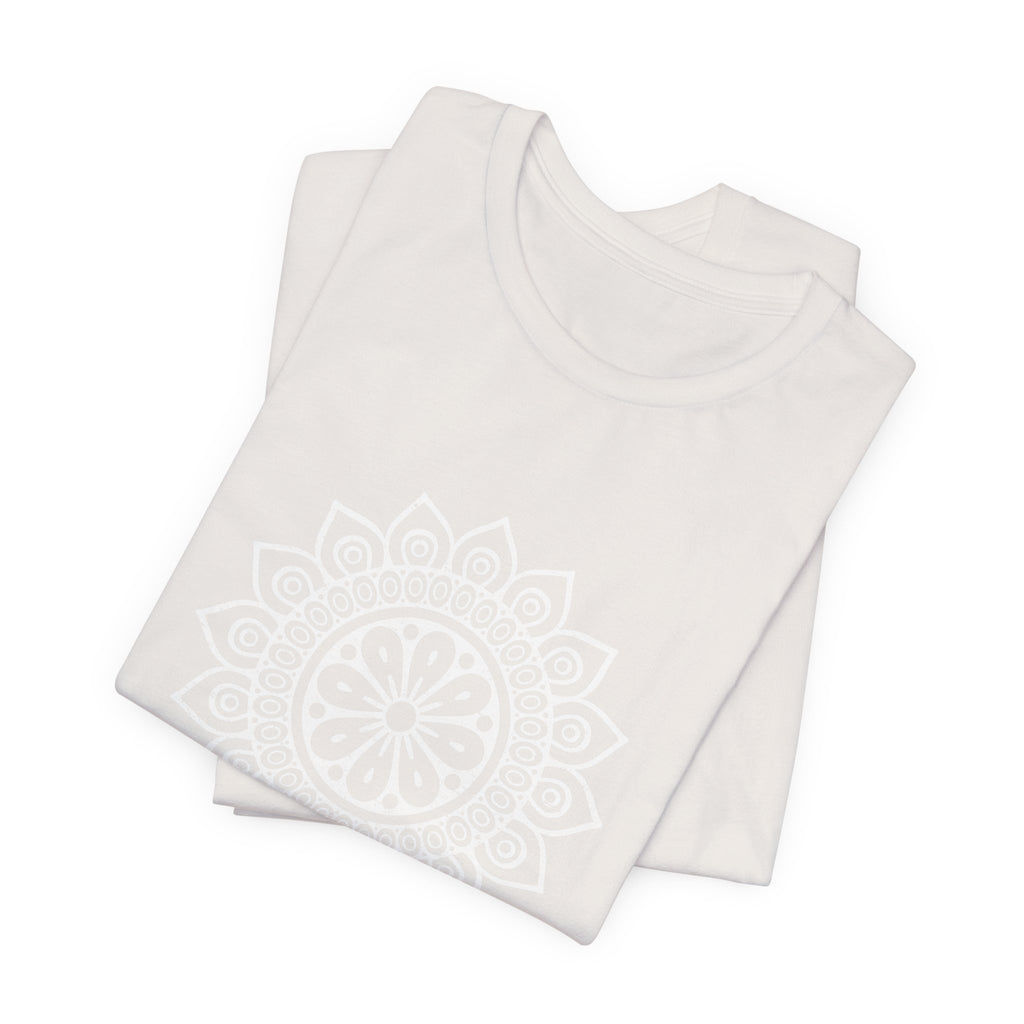 Mandala 8 Distressed T-Shirt | Spiritual Mandala Shirt — Sacred Geometry Gift Tee
