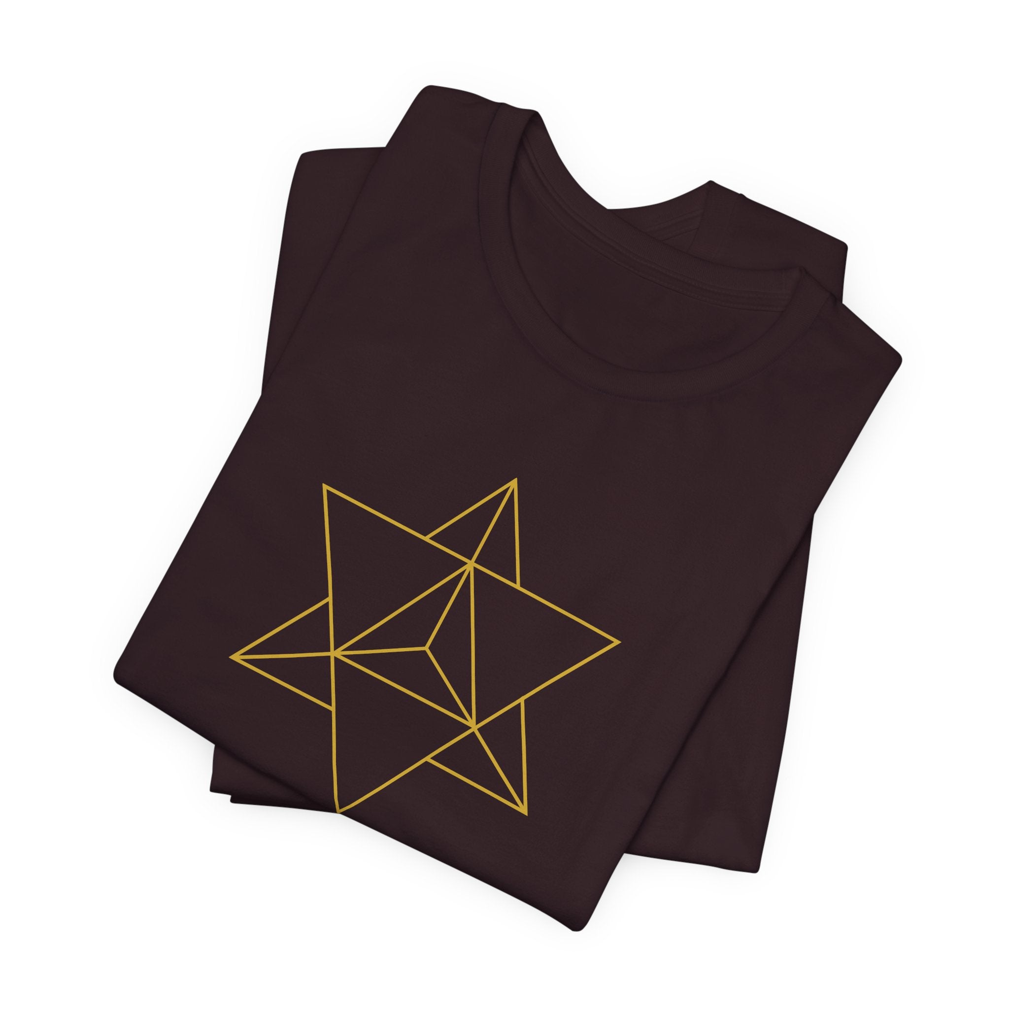 Merkaba Gold Series T-Shirt | Premium Sacred Geometry Shirt — Gold Ink Spiritual Awakening Tee