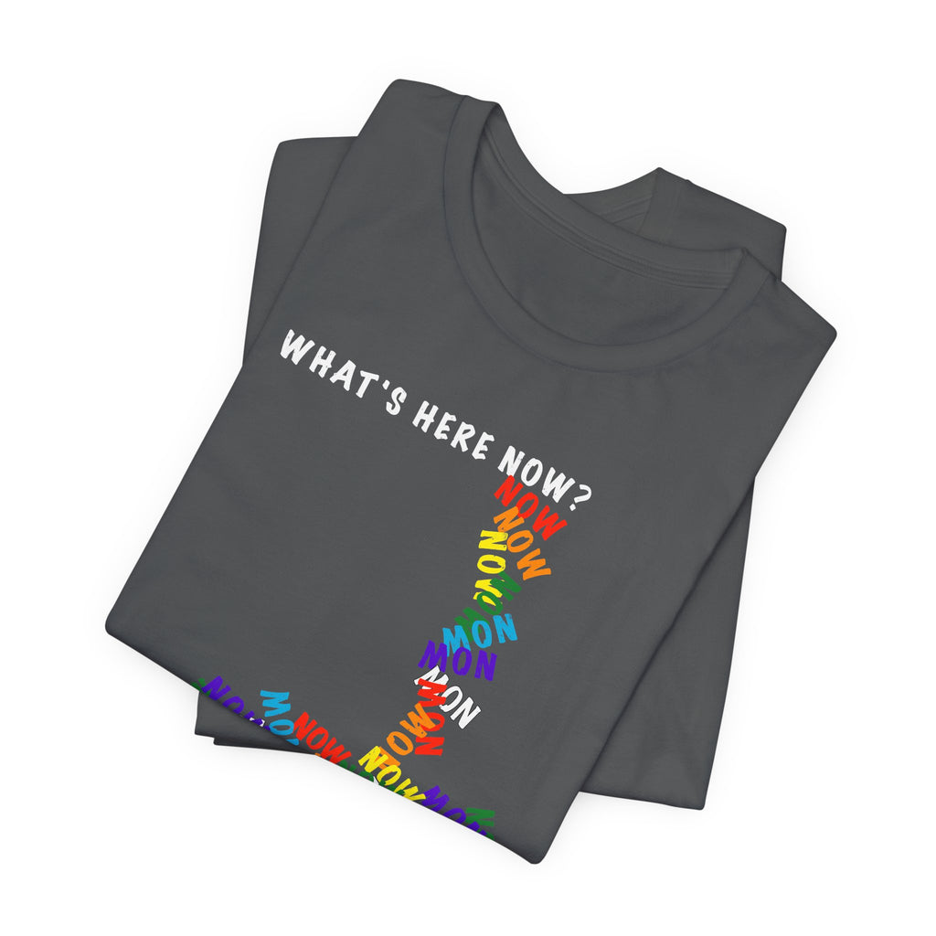 What's Here Now T-Shirt | Mindfulness Shirt — Present Moment Spiritual Awareness Tee