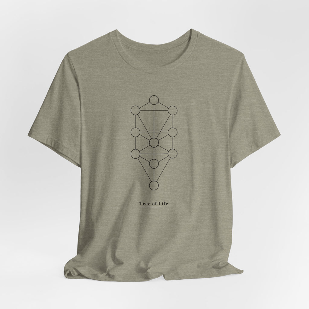 Tree of Life Sacred Geometry T-Shirt | Spiritual Nature Shirt — Mindfulness Gift Yoga Tee