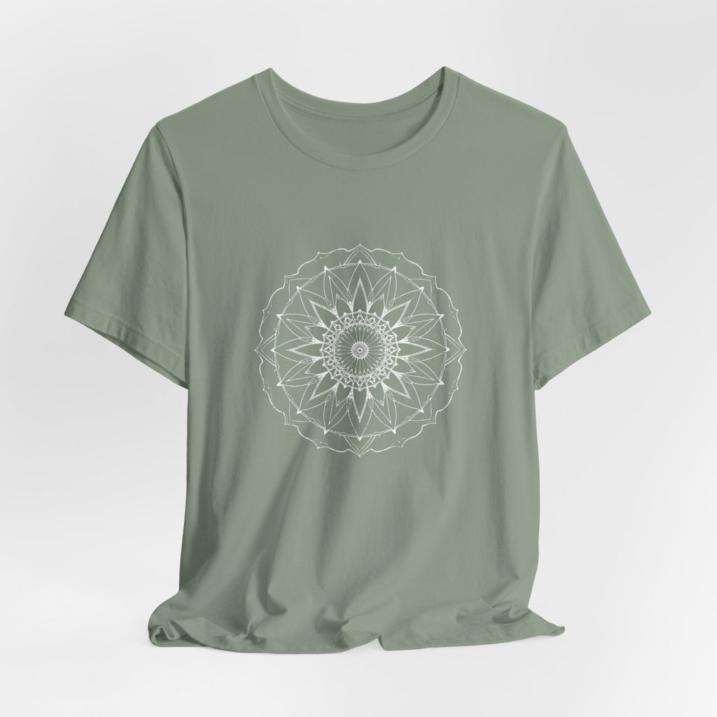 Mandala 6 Distressed T-Shirt | Spiritual Mandala Shirt — Sacred Geometry Gift Tee