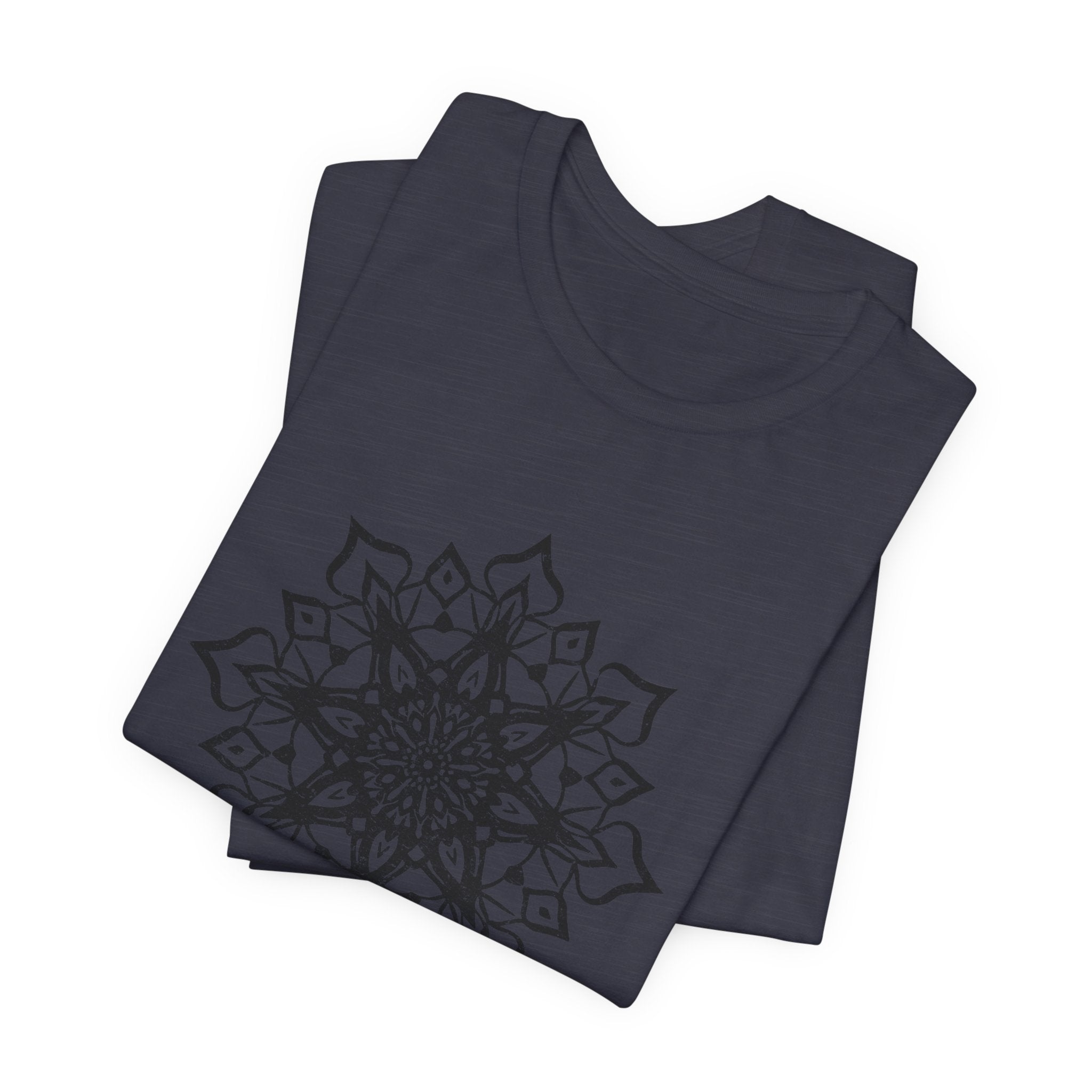 Mandala 1 Distressed T-Shirt | Spiritual Mandala Shirt — Sacred Geometry Gift Tee