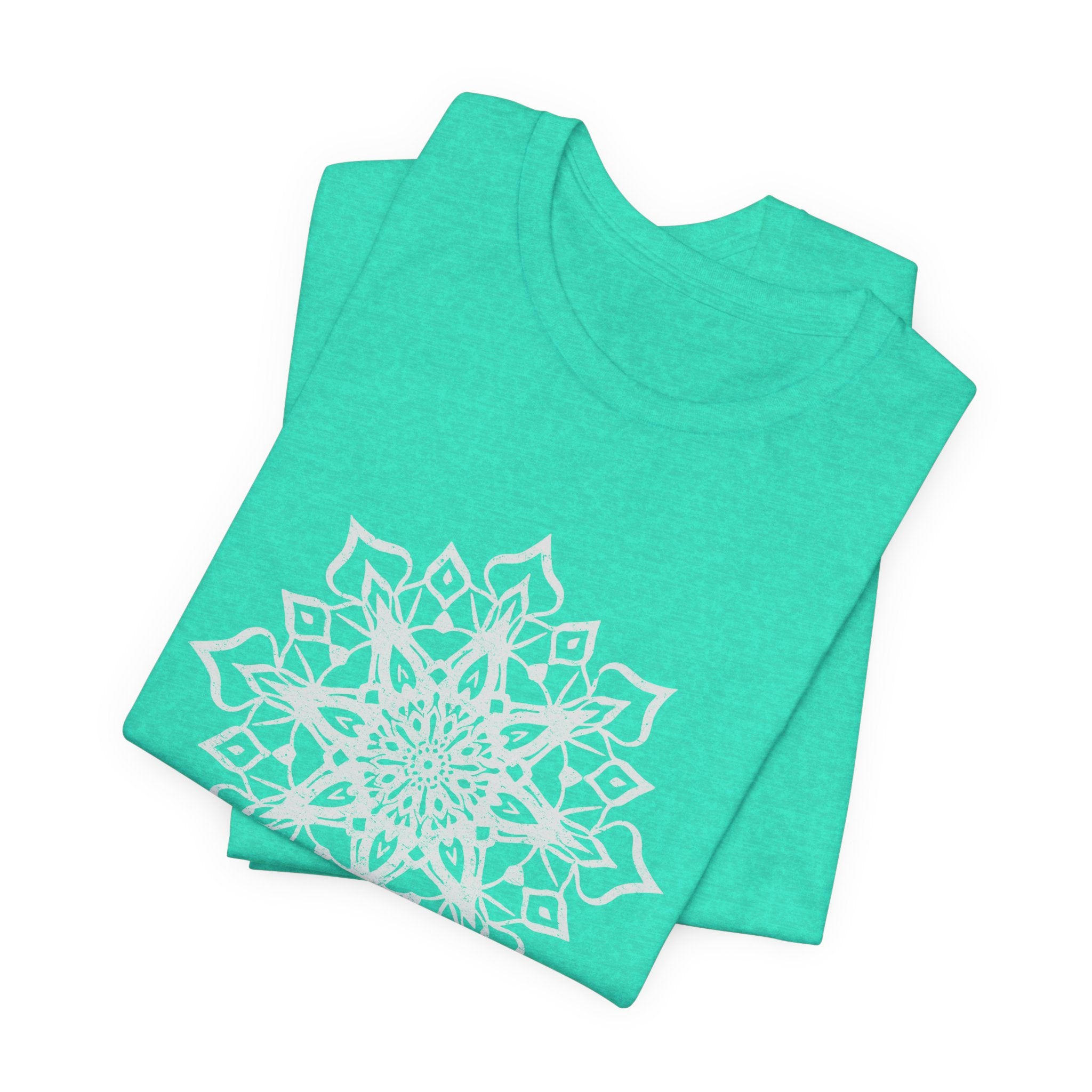 Mandala 1 Distressed T-Shirt | Spiritual Mandala Shirt — Sacred Geometry Gift Tee