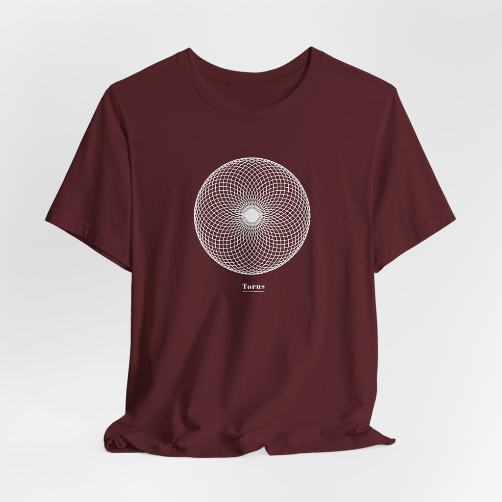 Torus Sacred Geometry T-Shirt | Energy Field Shirt — Spiritual Physics Tee Toroidal Flow