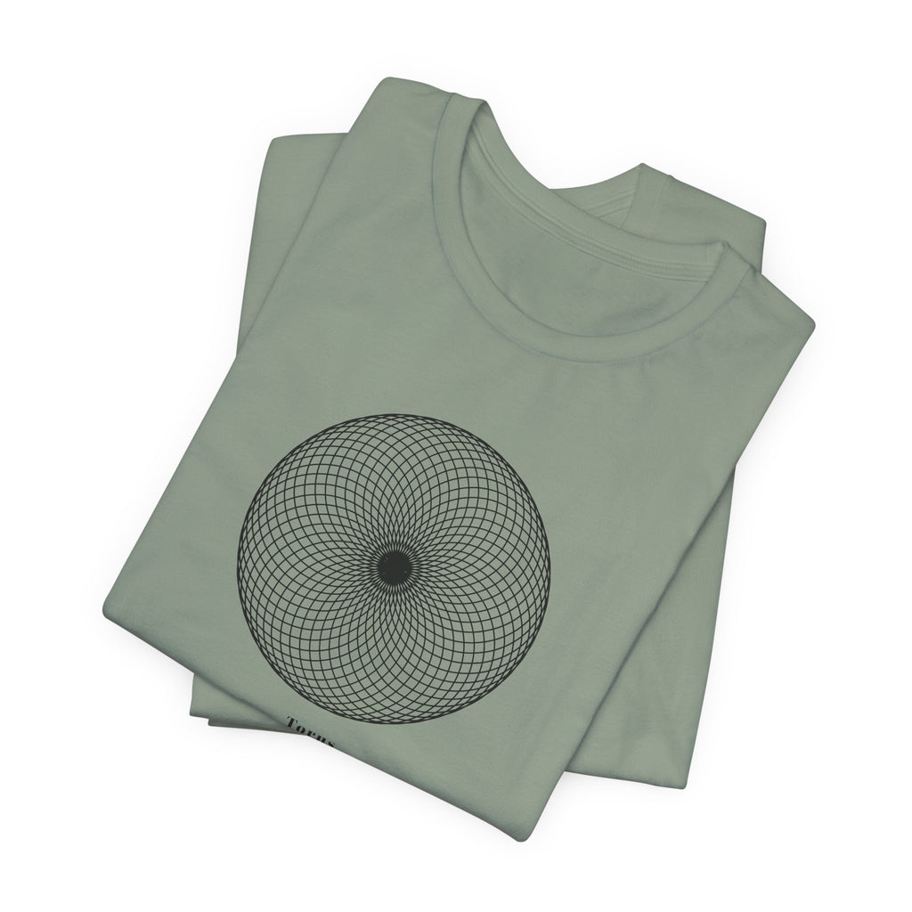 Torus Sacred Geometry T-Shirt | Energy Field Shirt — Spiritual Physics Tee Toroidal Flow