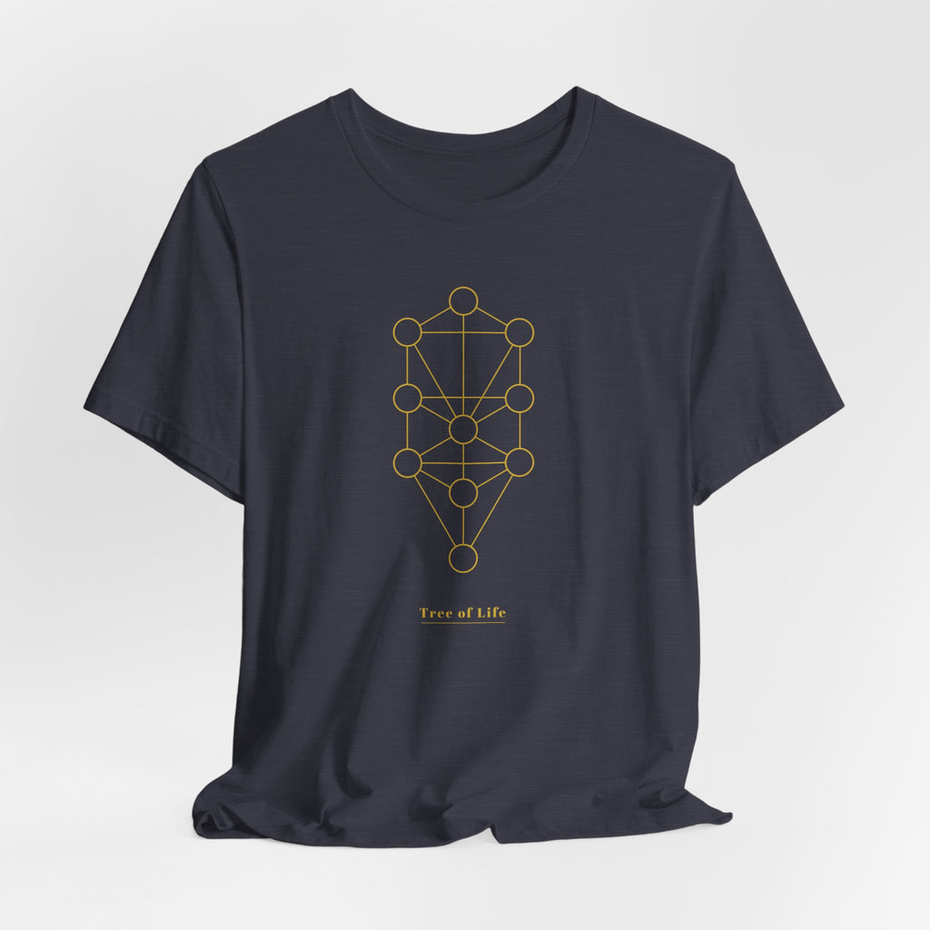 Tree of Life Gold Series T-Shirt | Premium Sacred Geometry Shirt — Gold Ink Spiritual Nature Tee
