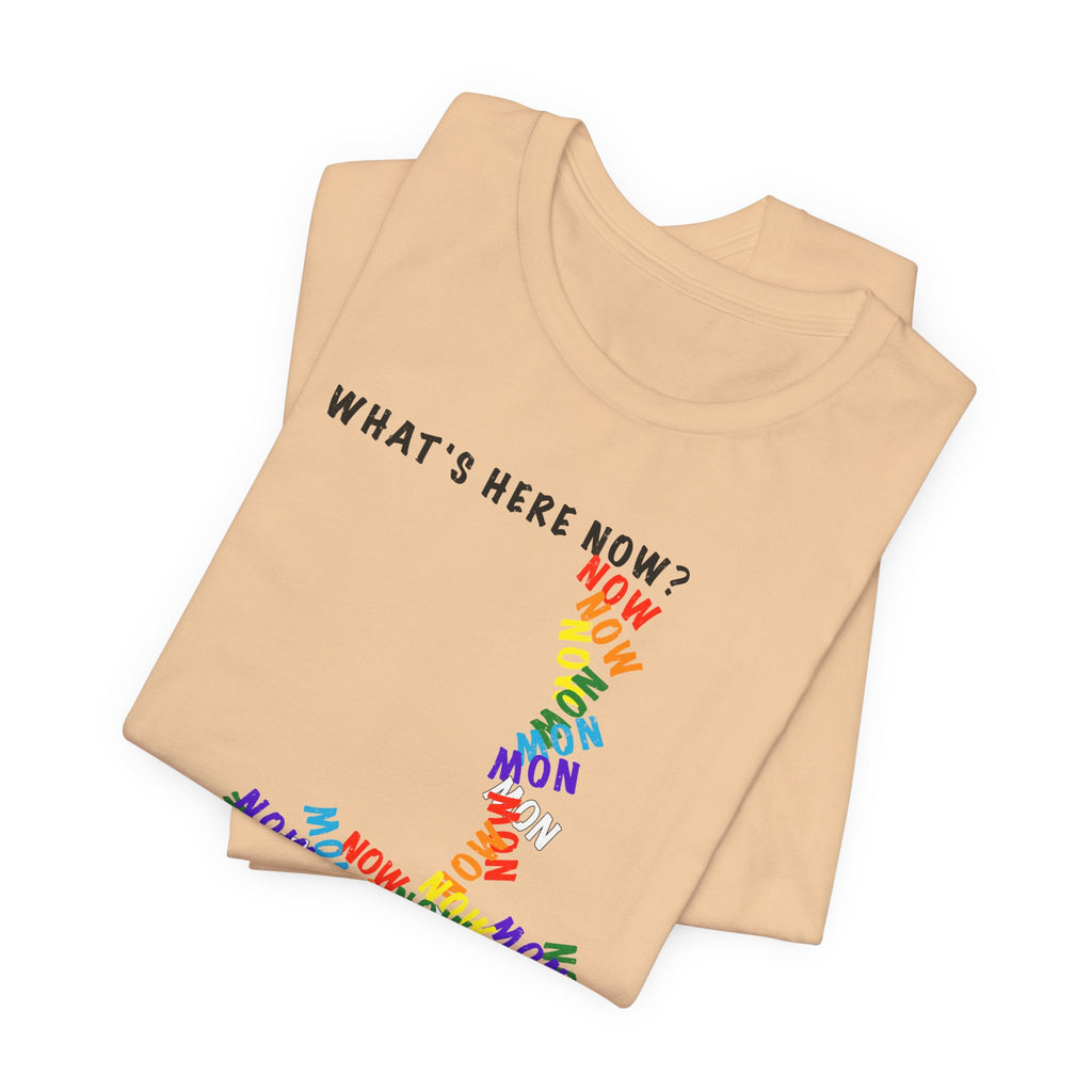 What's Here Now T-Shirt | Mindfulness Shirt — Present Moment Spiritual Awareness Tee