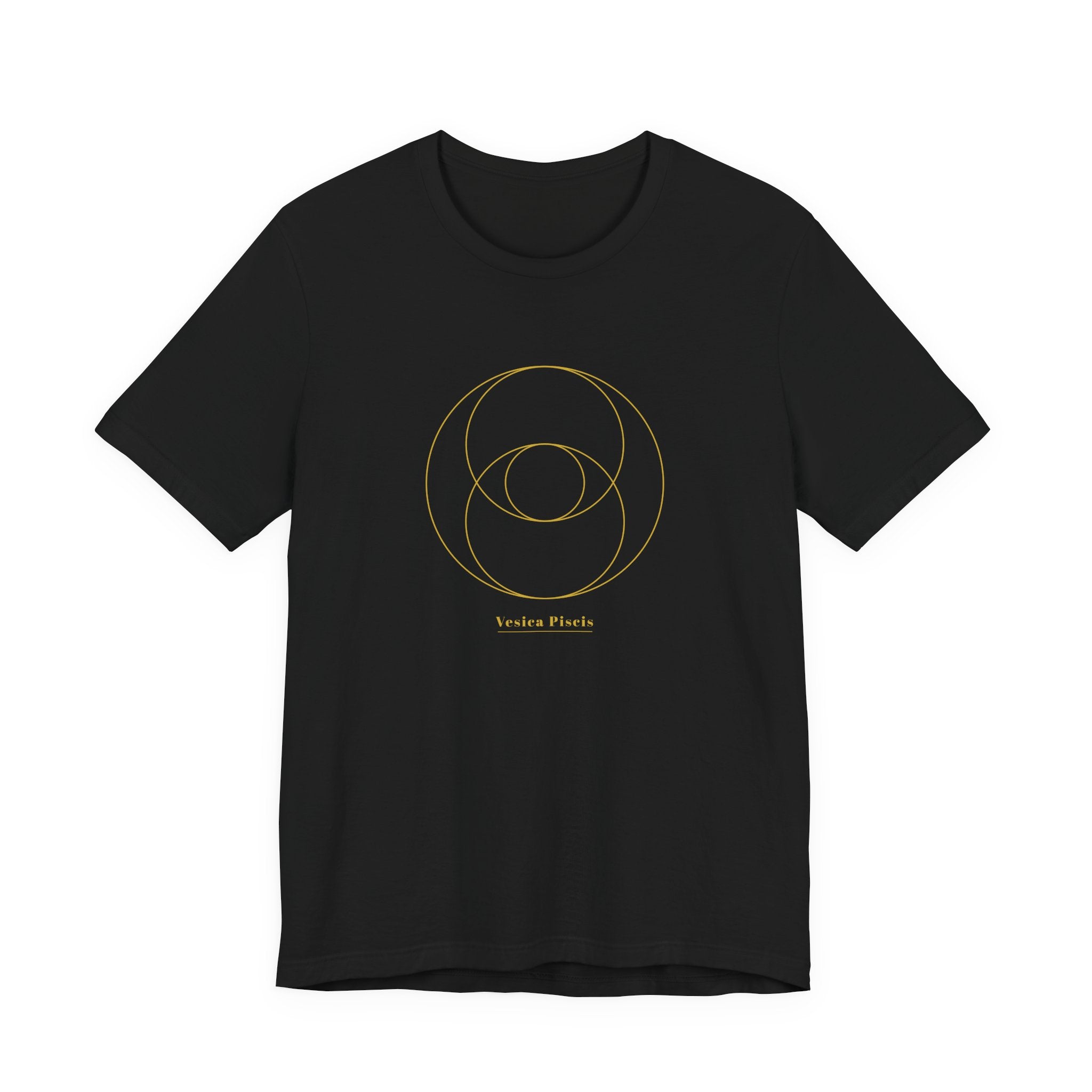 Vesica Piscis Gold Series T-Shirt | Premium Sacred Geometry Shirt — Gold Ink Sacred Feminine Tee