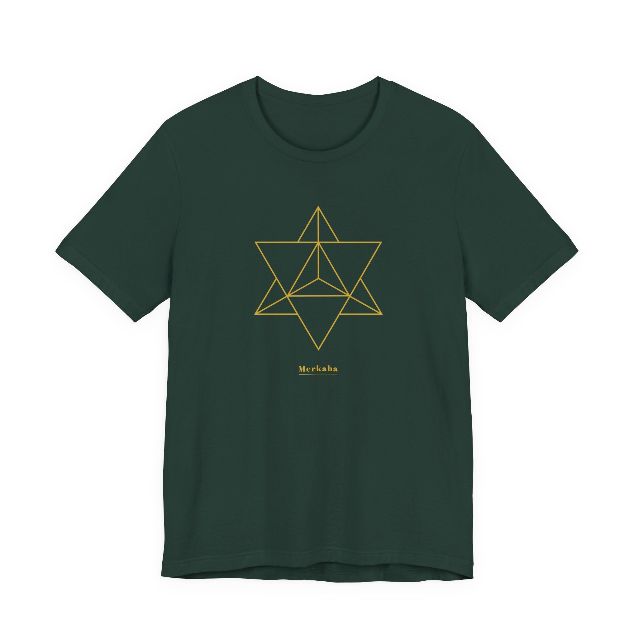 Merkaba Gold Series T-Shirt | Premium Sacred Geometry Shirt — Gold Ink Spiritual Awakening Tee