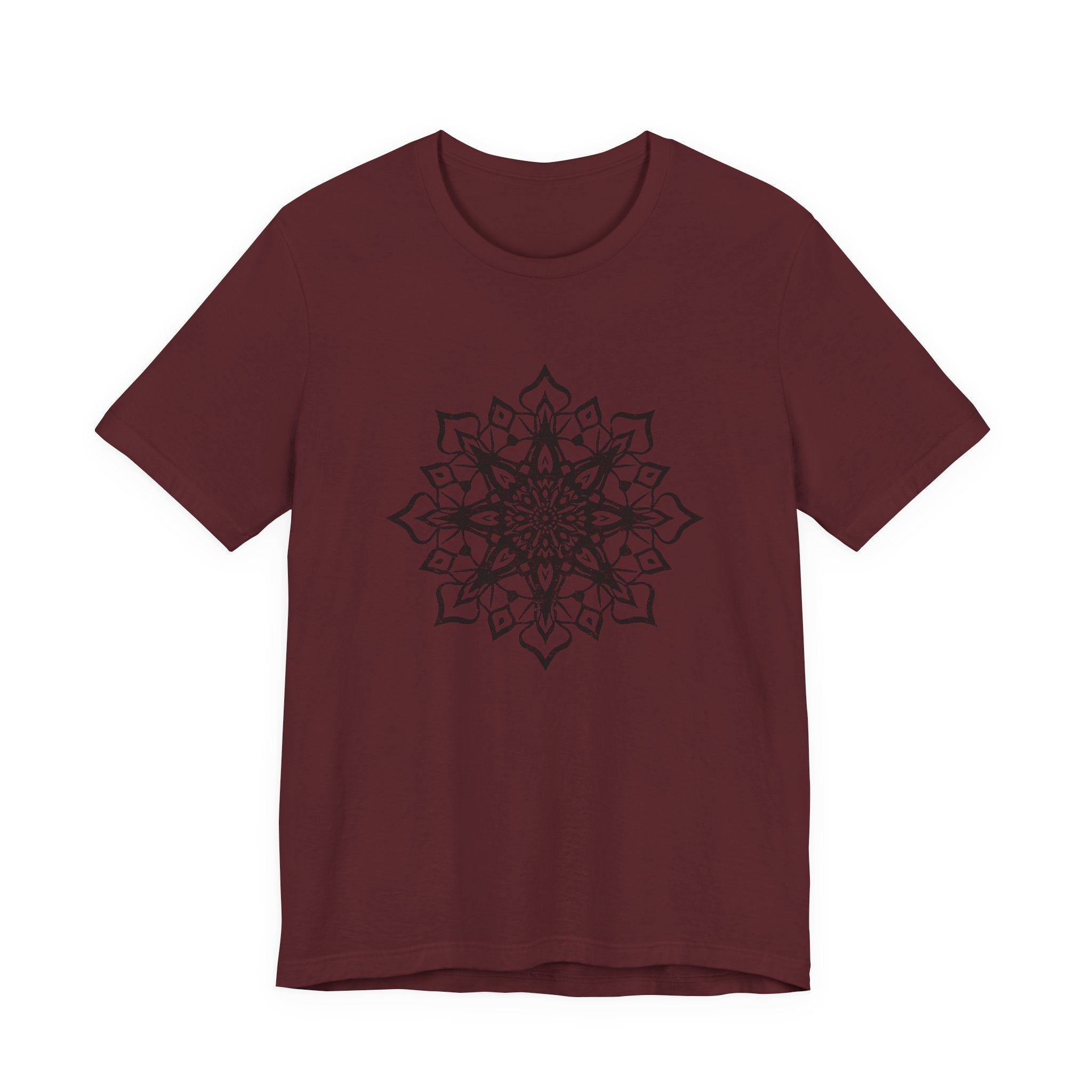 Mandala 1 Distressed T-Shirt | Spiritual Mandala Shirt — Sacred Geometry Gift Tee