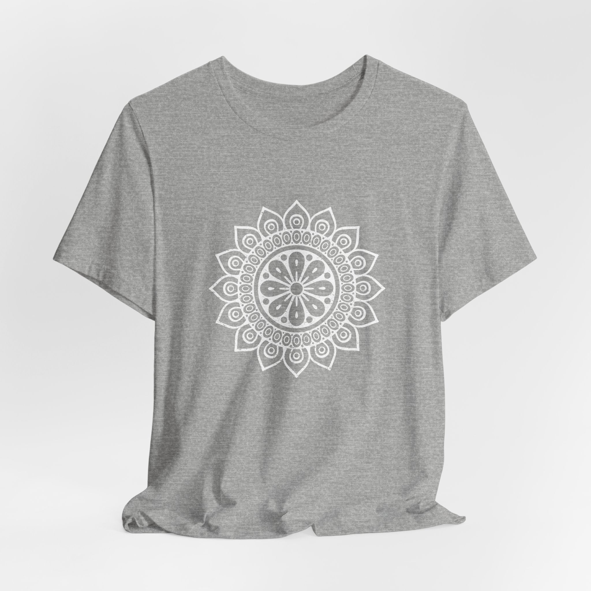 Mandala 8 Distressed T-Shirt | Spiritual Mandala Shirt — Sacred Geometry Gift Tee