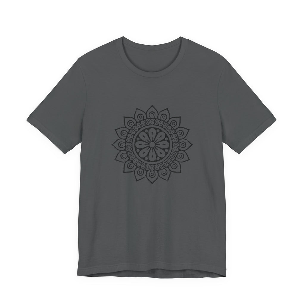 Mandala 8 Distressed T-Shirt | Spiritual Mandala Shirt — Sacred Geometry Gift Tee