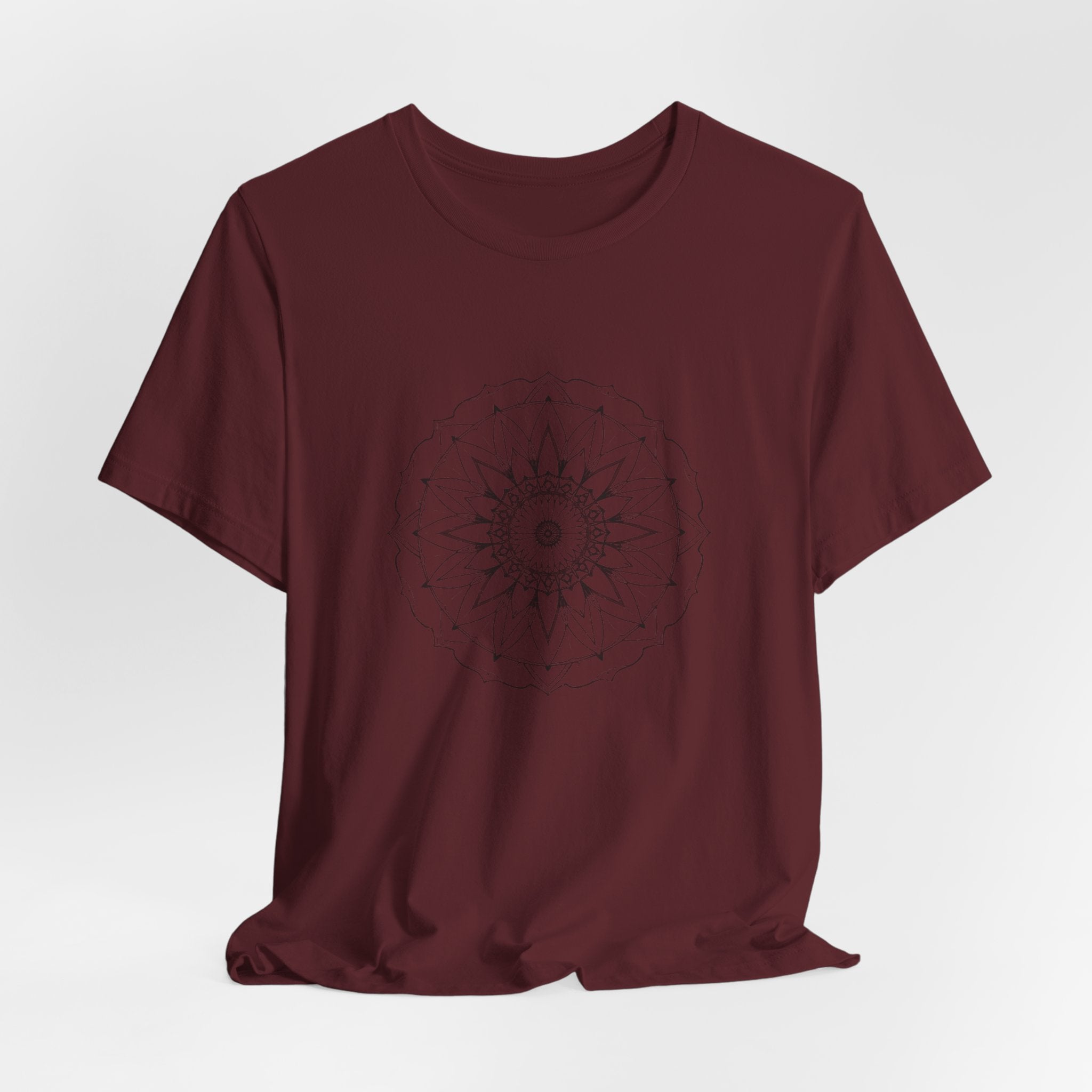 Mandala 6 Distressed T-Shirt | Spiritual Mandala Shirt — Sacred Geometry Gift Tee