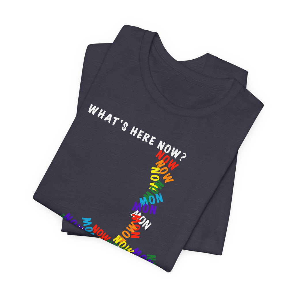 What's Here Now T-Shirt | Mindfulness Shirt — Present Moment Spiritual Awareness Tee